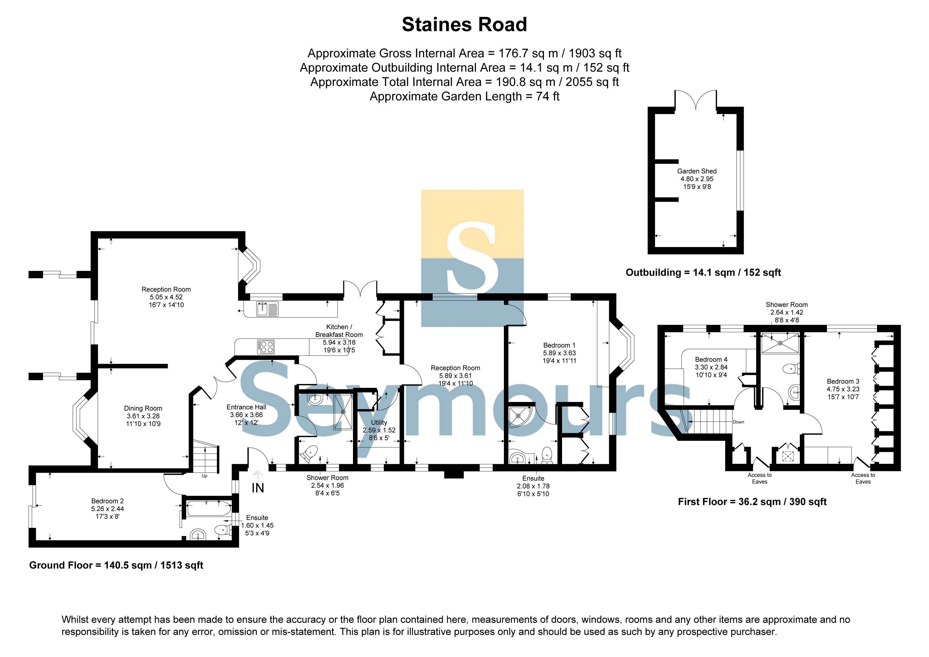 84, Staines Road, Surrey floorplan