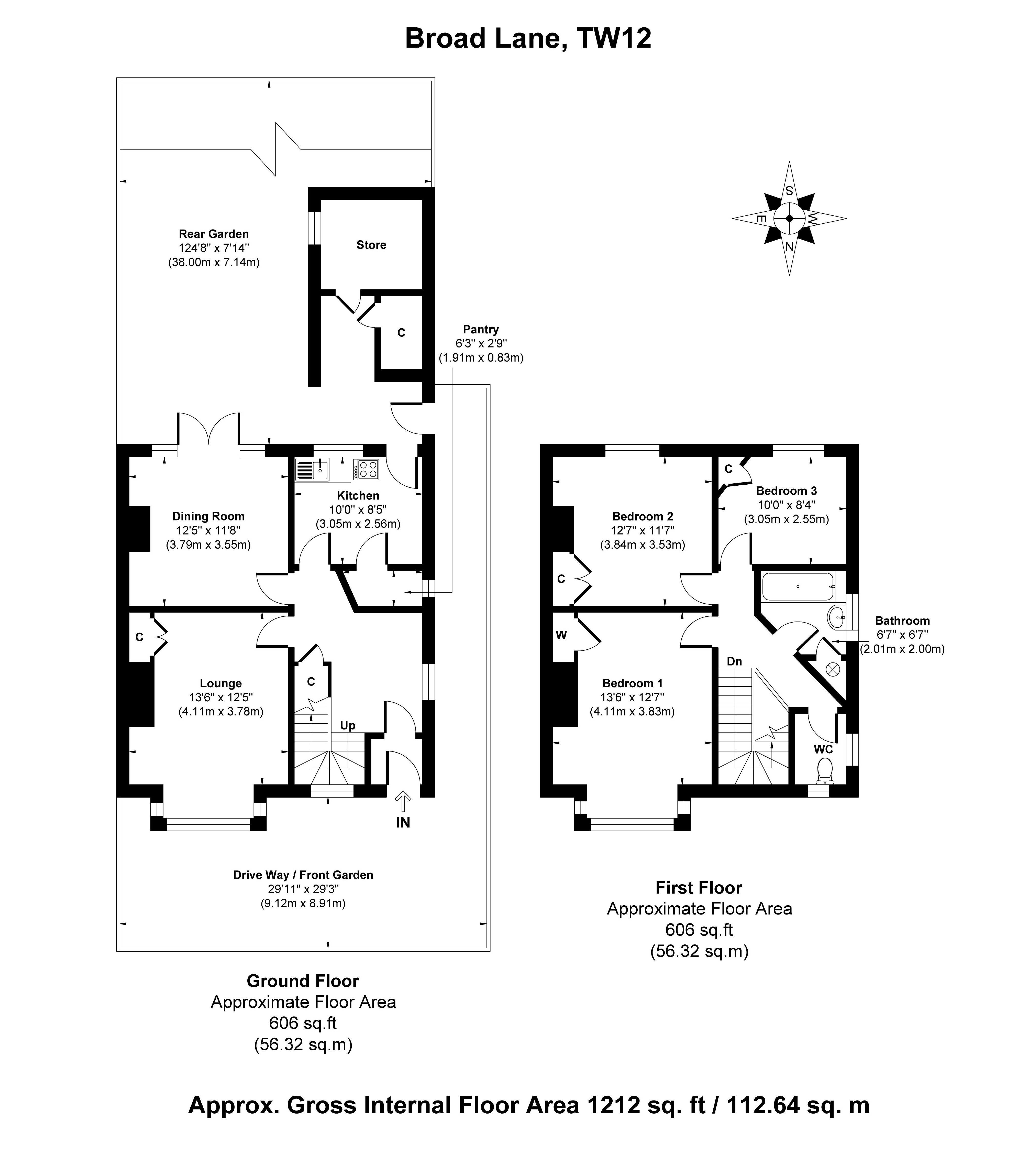 23, Broad Lane, Hampton floorplan