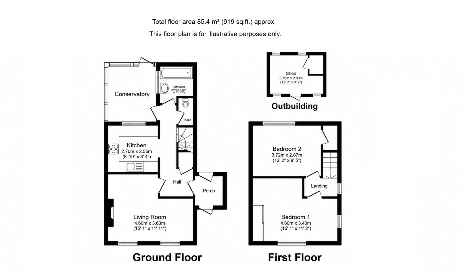 62, Castleton Road, London floorplan