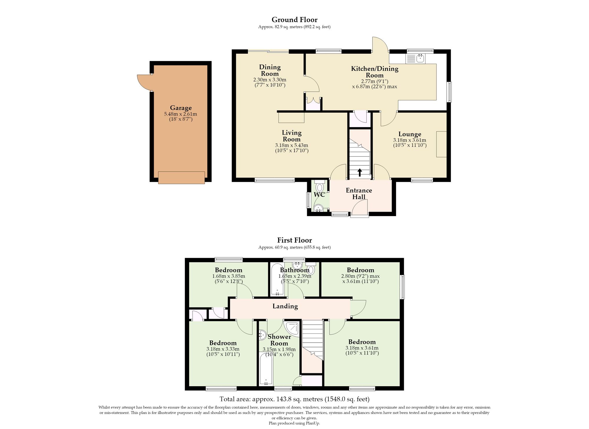 2 Wenhaston Way, Lowestoft floorplan