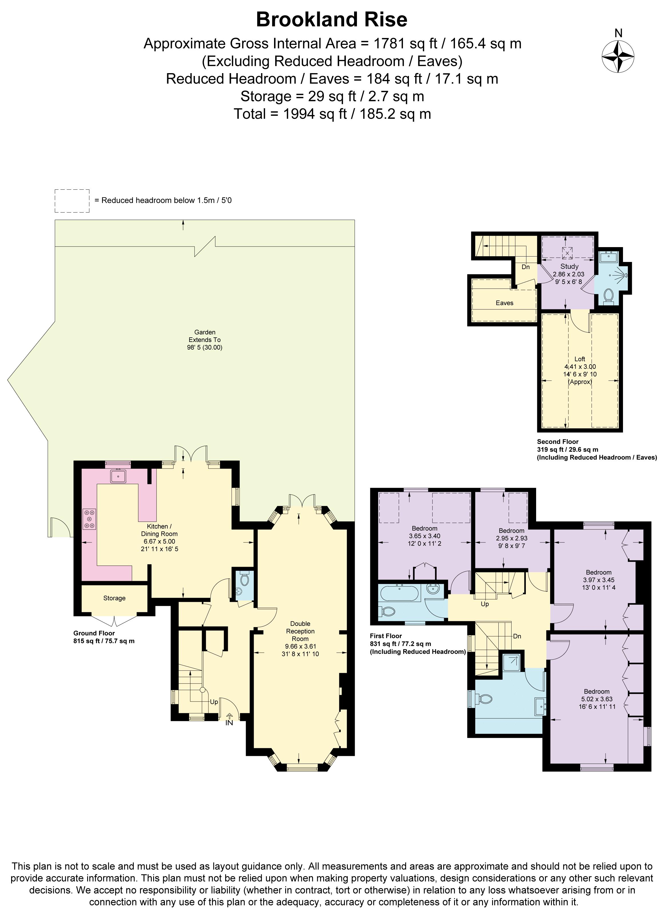 Brookland Rise, Hampstead Garden Suburb NW11, 4 bedroom semidetached
