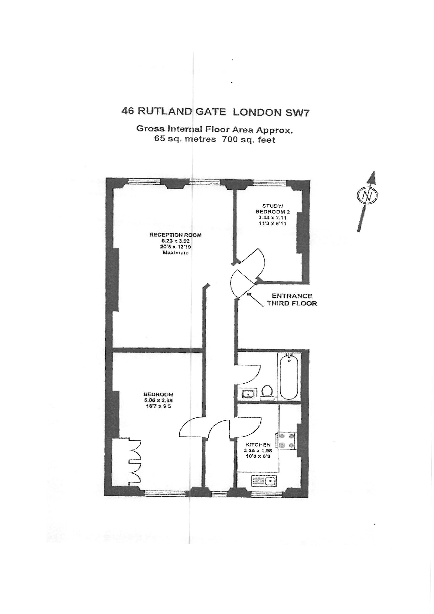 2 Bedrooms Flat to rent in Rutland Gate, London SW7