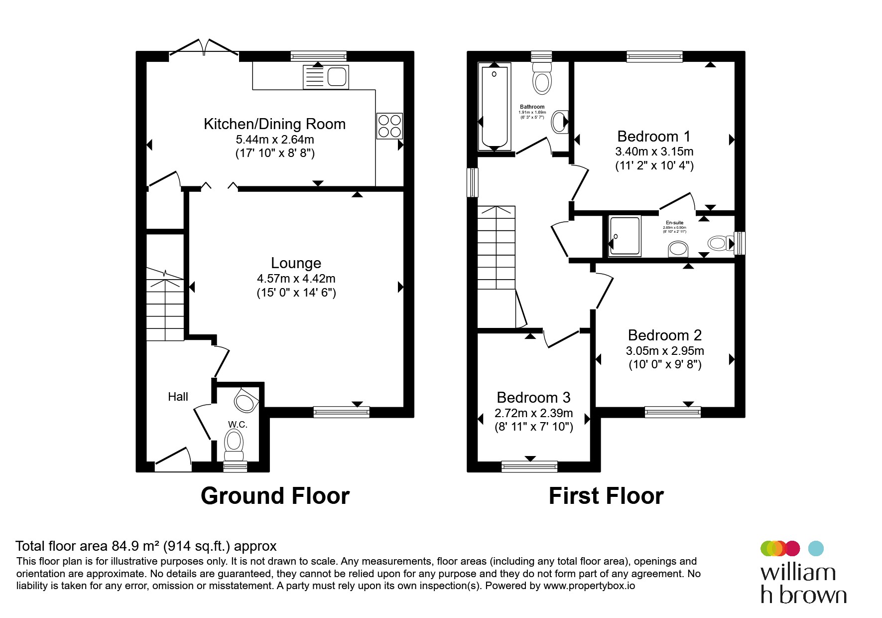 42, Crome Close, Wellingborough floorplan