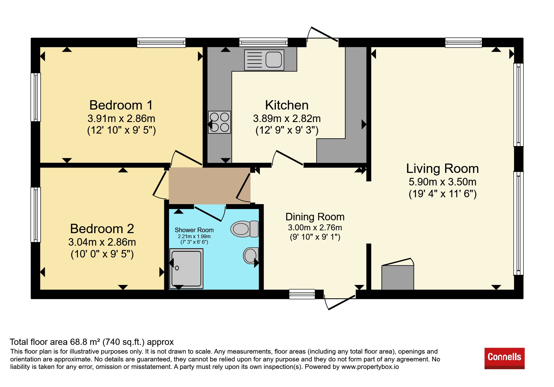 7a, Laburnum Court, Horley floorplan