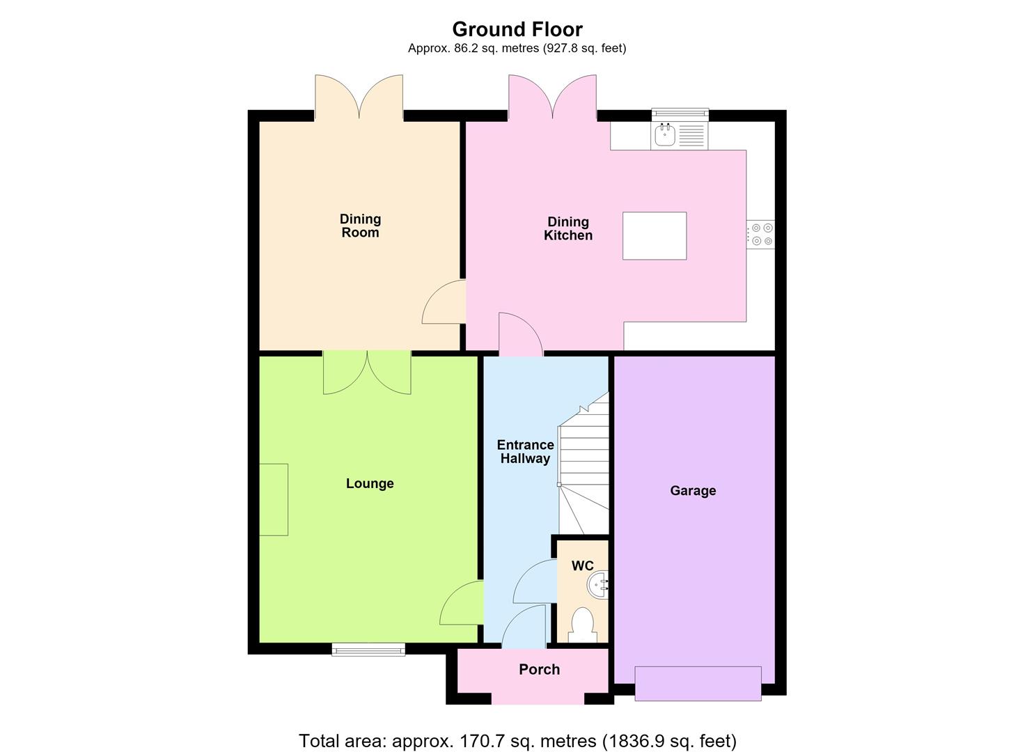 Greenfields Avenue, Warrington floorplan