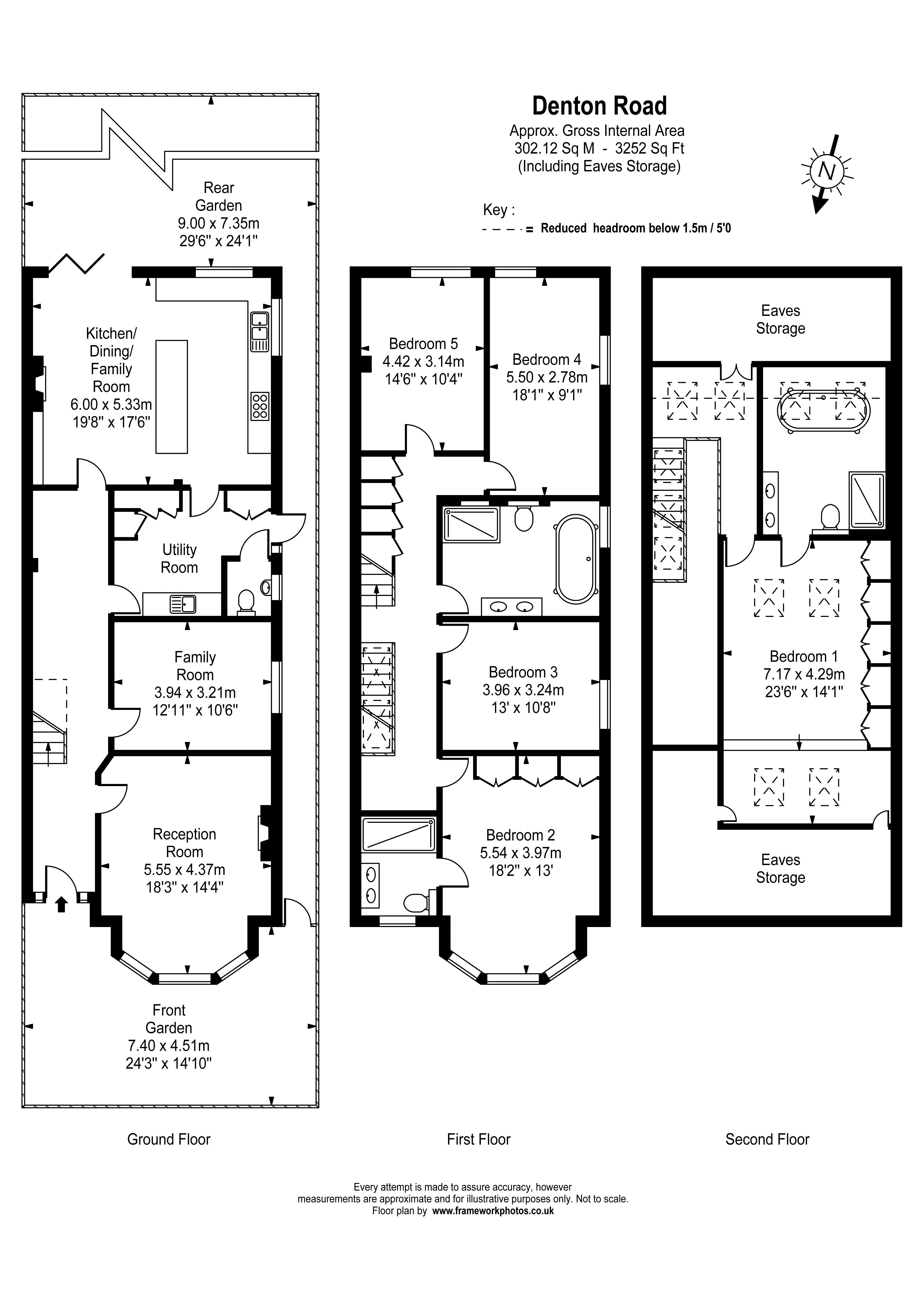 5 Bedrooms  to rent in Denton Road, Twickenham TW1