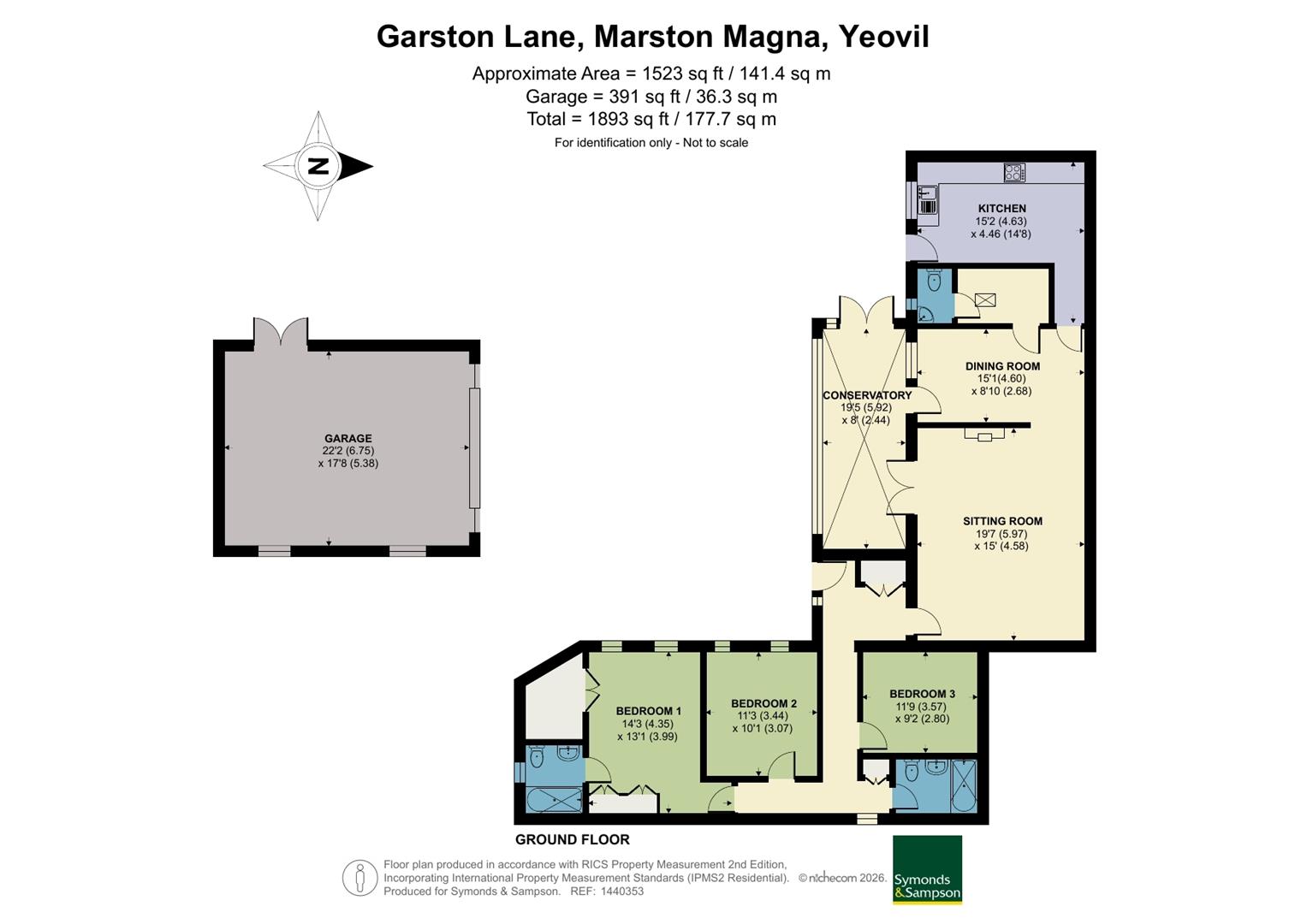 Potters Well, Garston Lane, Yeovil floorplan
