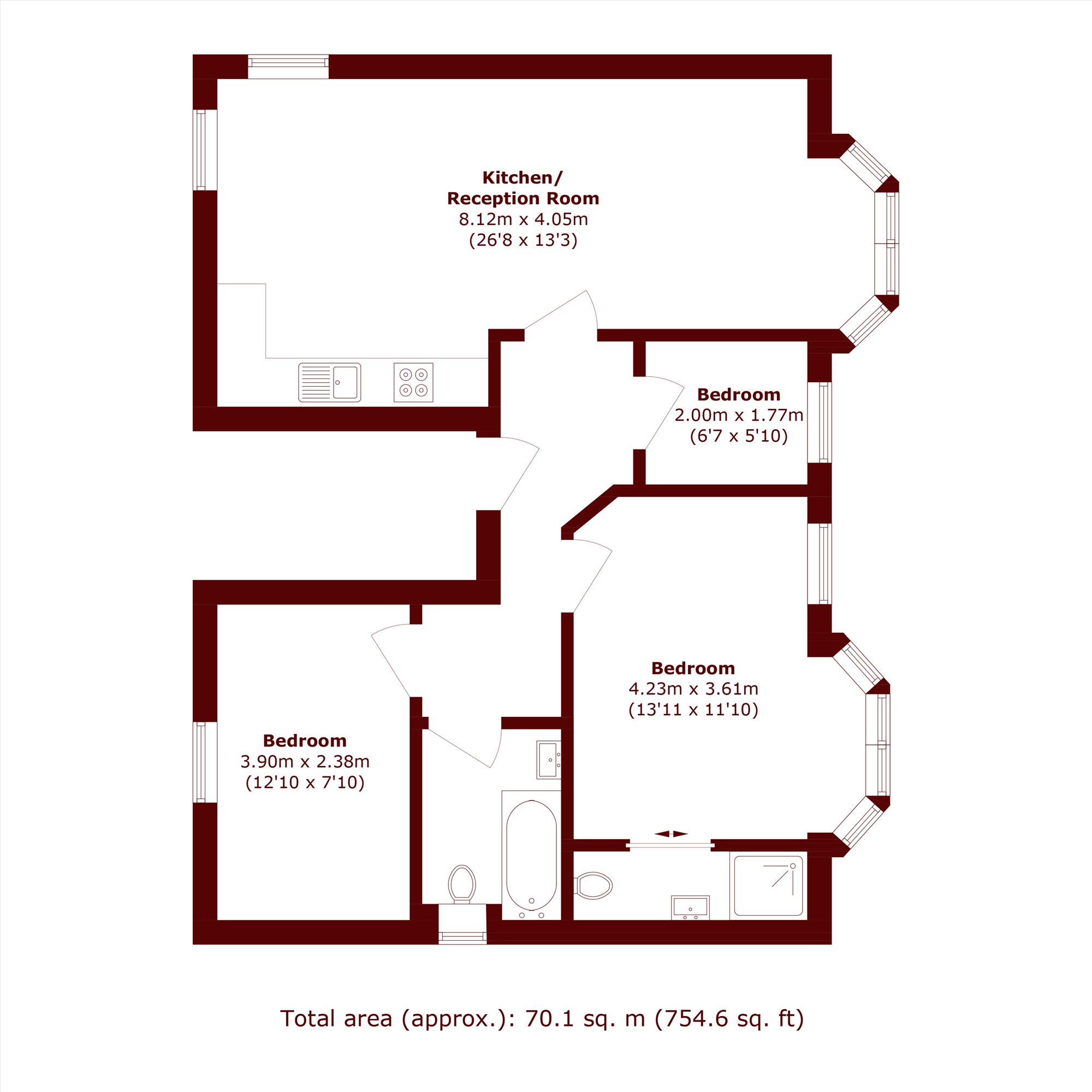 109c, Victoria Way, London floorplan