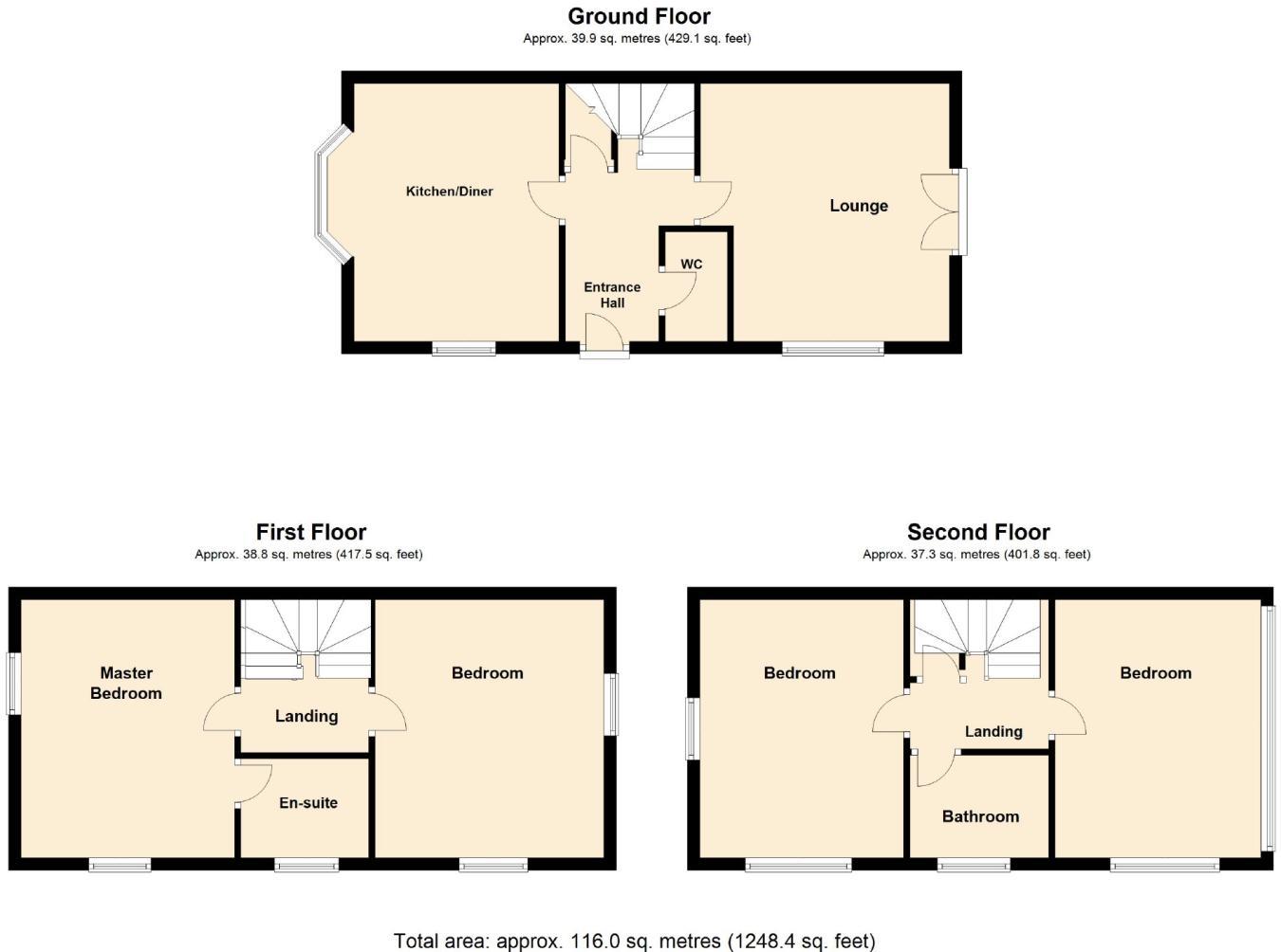 4 Bedrooms Town house for sale in The Oval, Dewsbury WF13