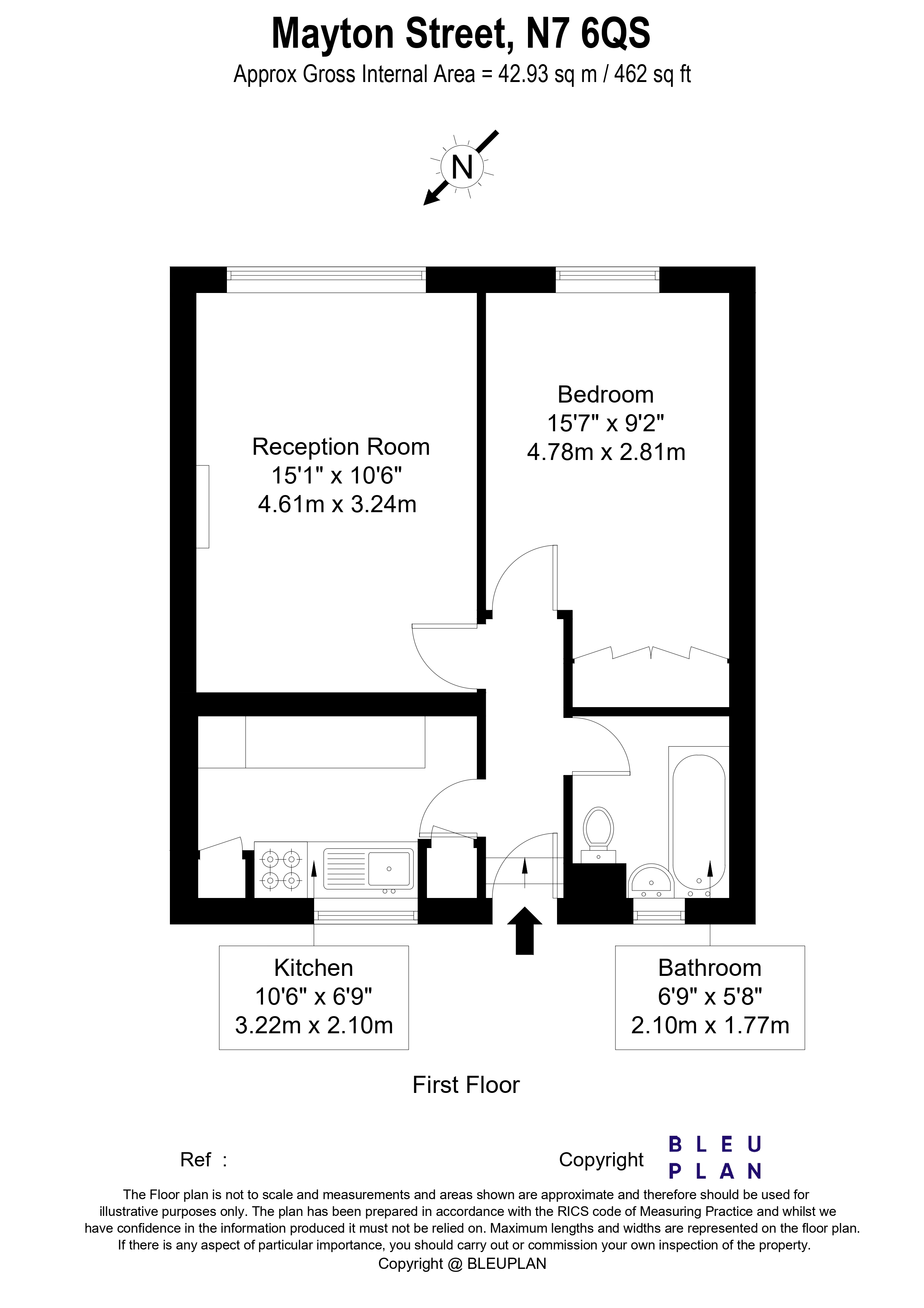 11 Hood Court, Mayton Street, Holloway floorplan
