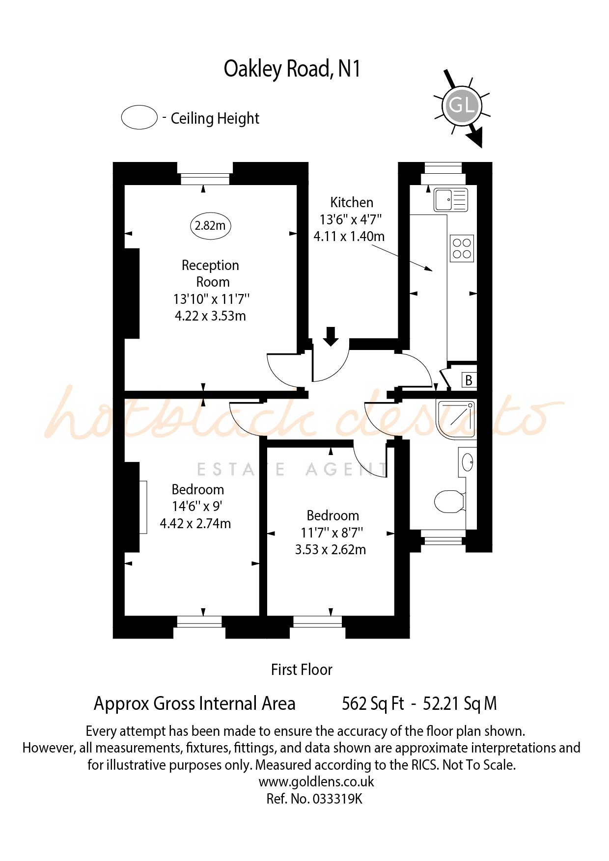 FFF, 24, Oakley Road, London floorplan
