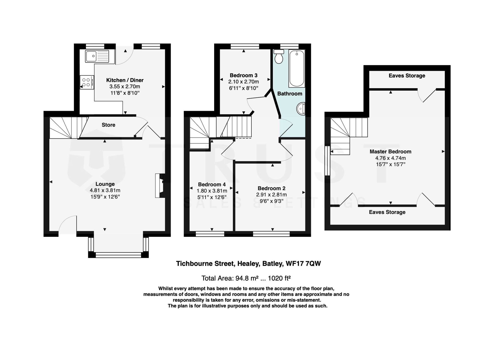33 Tichbourne Street, Batley floorplan