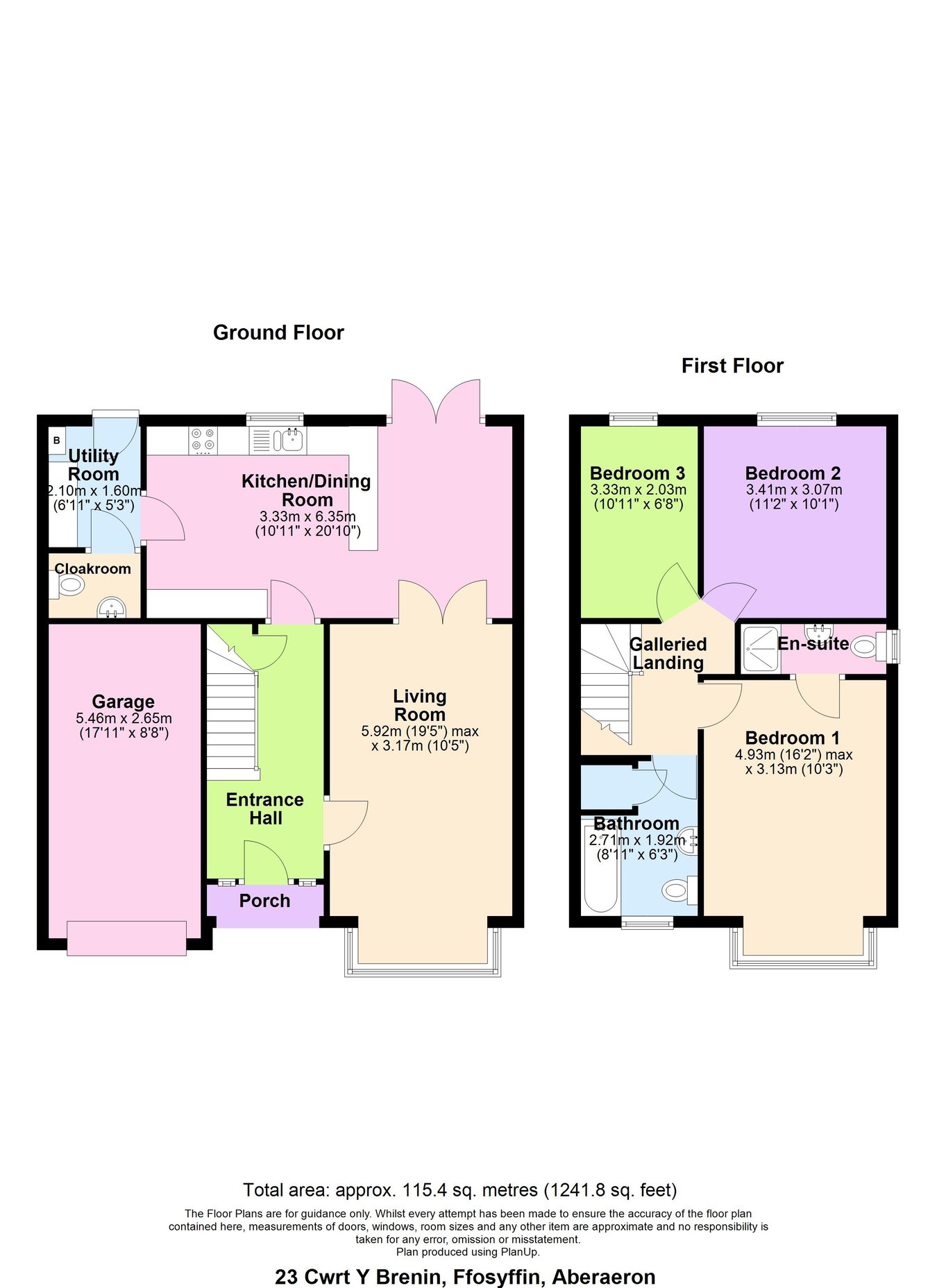 23, Cwrt Y Brenin, Aberaeron floorplan