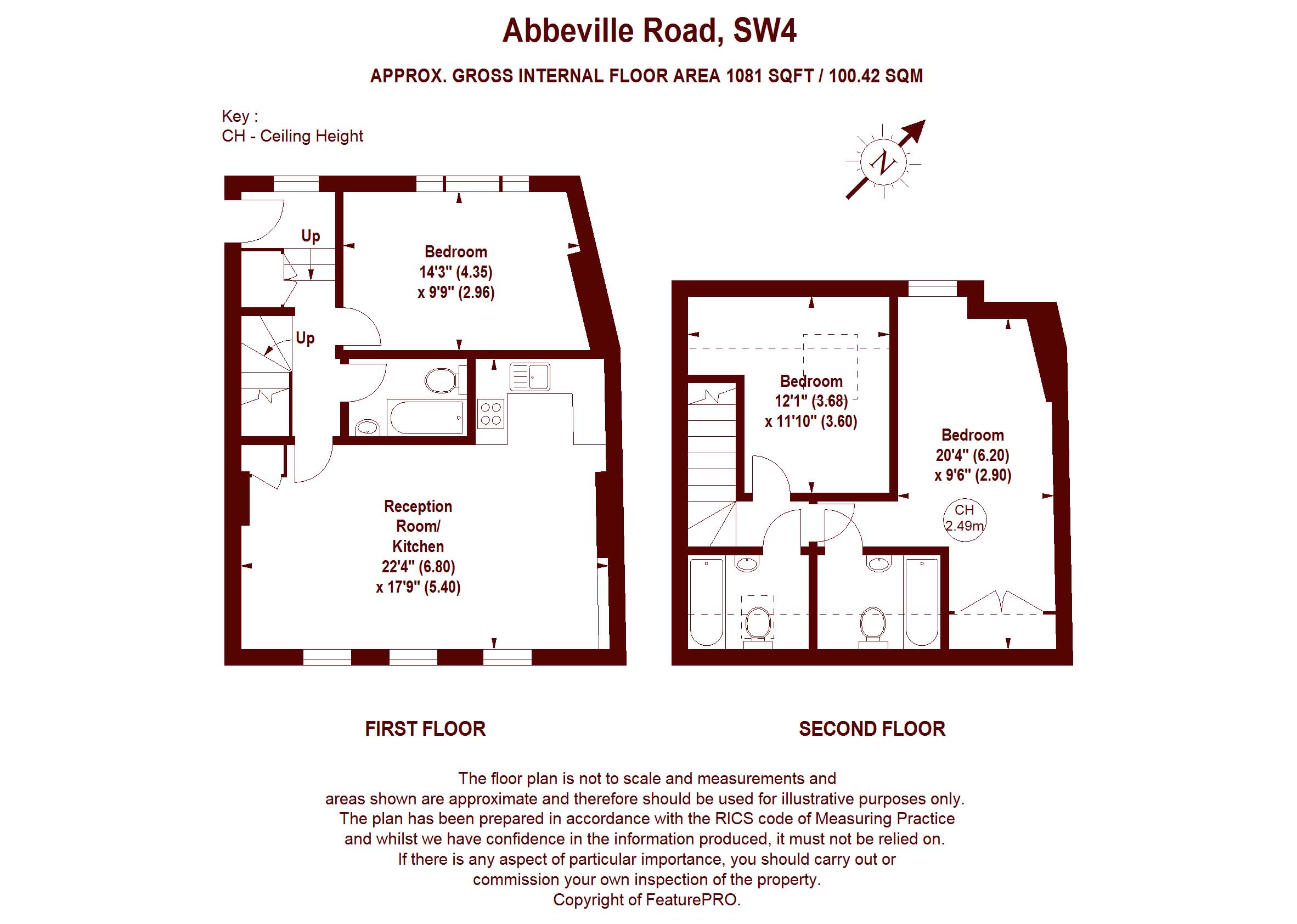 3 Bedrooms Flat for sale in Abbeville Road, London SW4