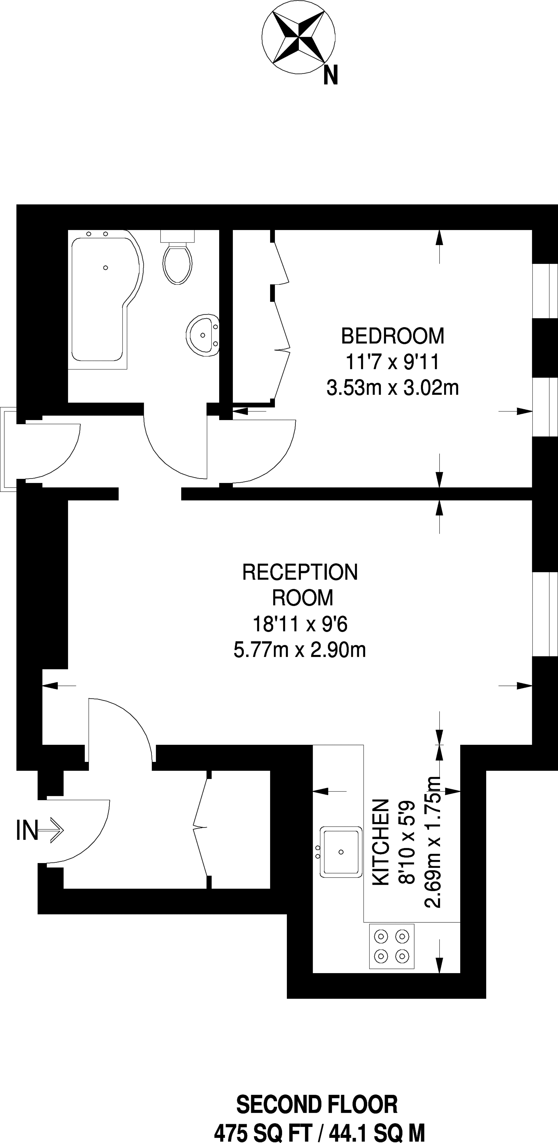 1 Bedrooms Flat to rent in Park Road, Regent's Park, London NW1