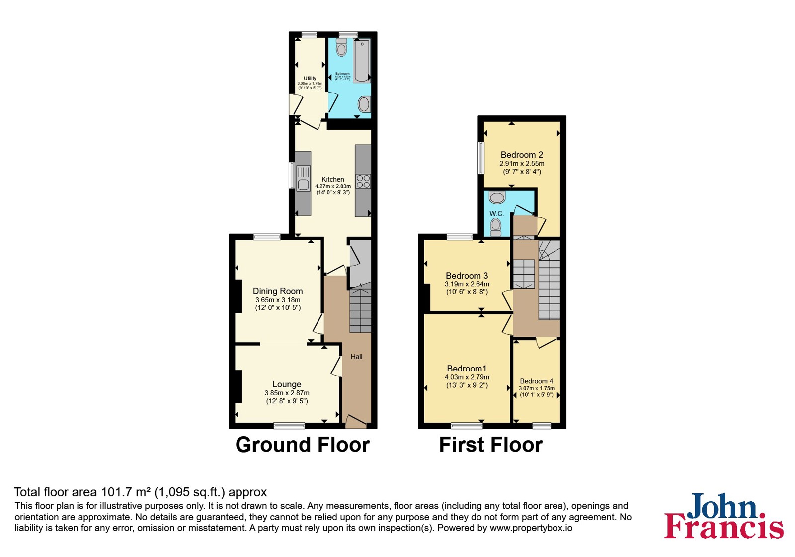 121, Old Castle Road, Carmarthenshire floorplan