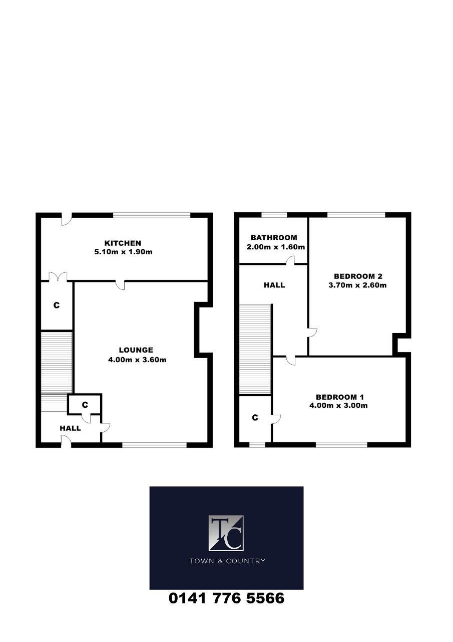 33, Northcroft Road, Glasgow floorplan