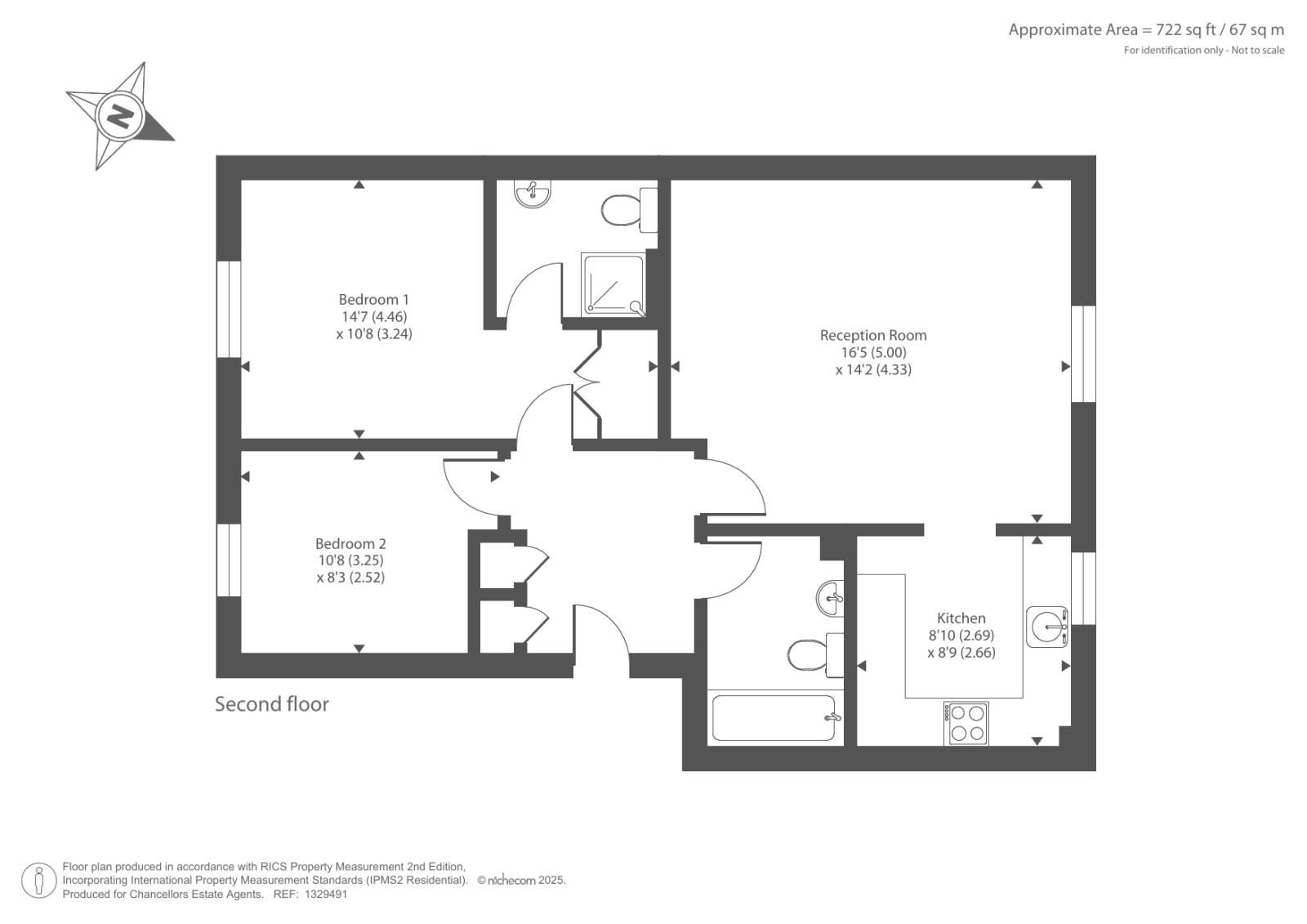 Flat 5, 25, Gomer Road, Bagshot floorplan