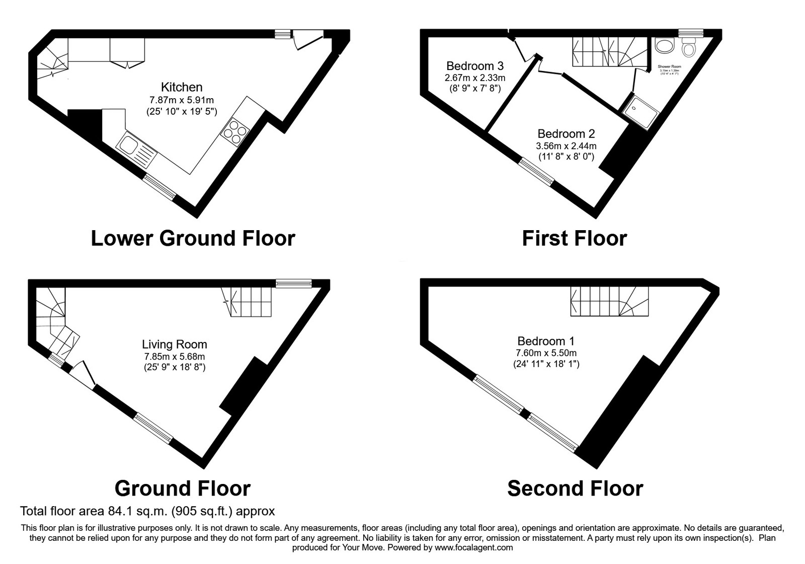 1, Harris Street, West Yorkshire floorplan
