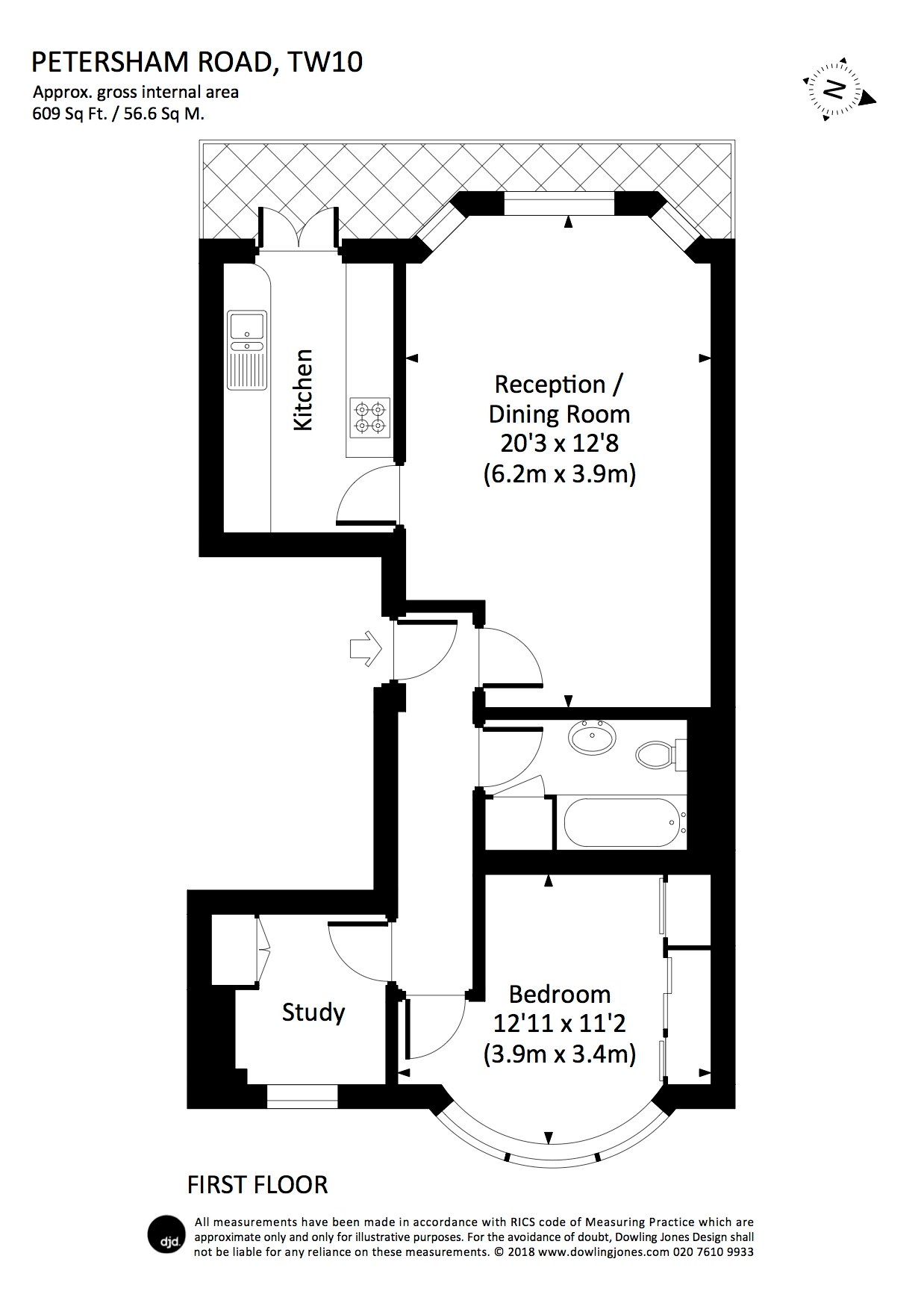 2 Bedrooms  to rent in 25 Petersham Road, Richmond TW10