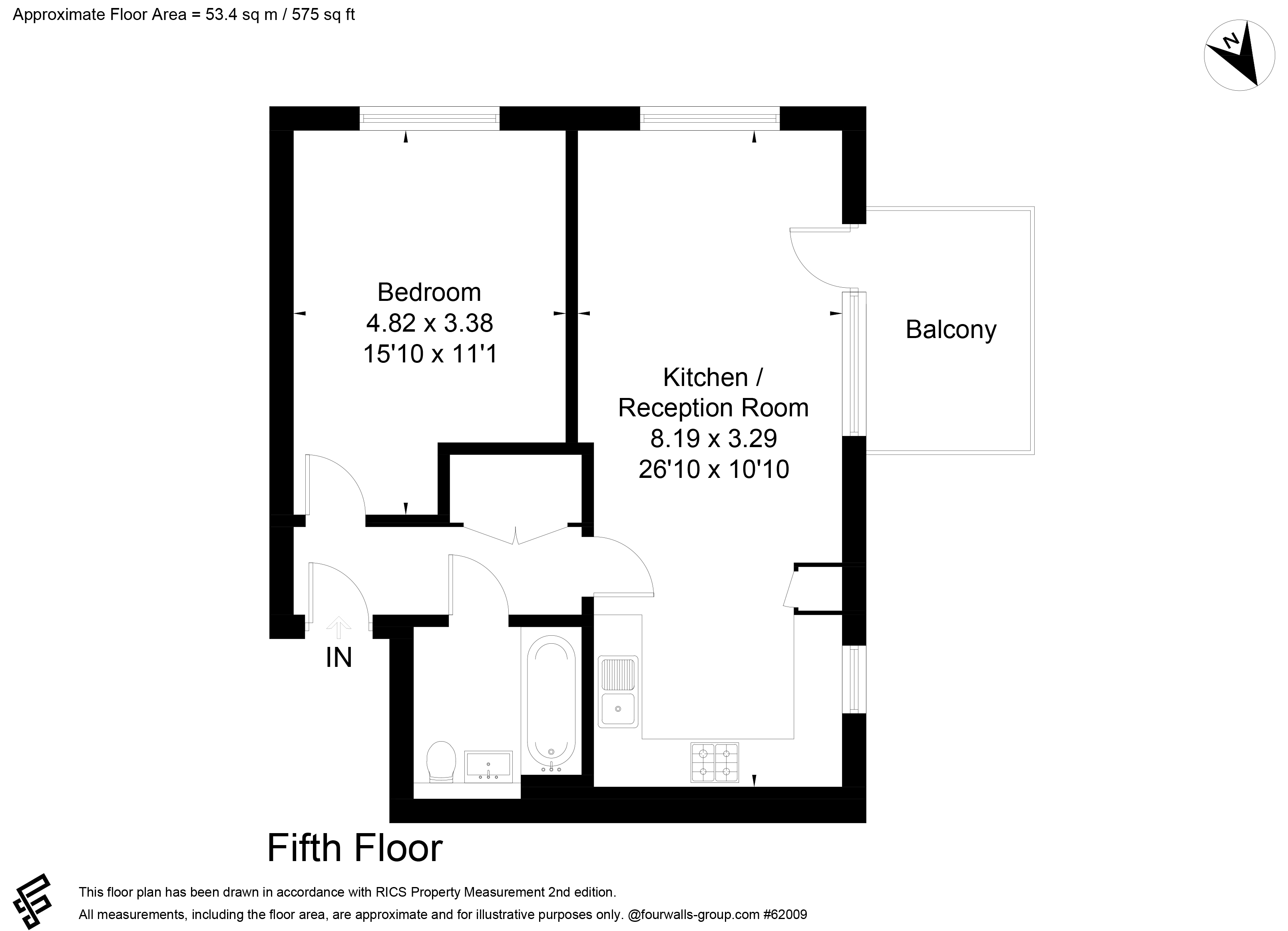 R1-44, 26 Bolinder Way, London floorplan