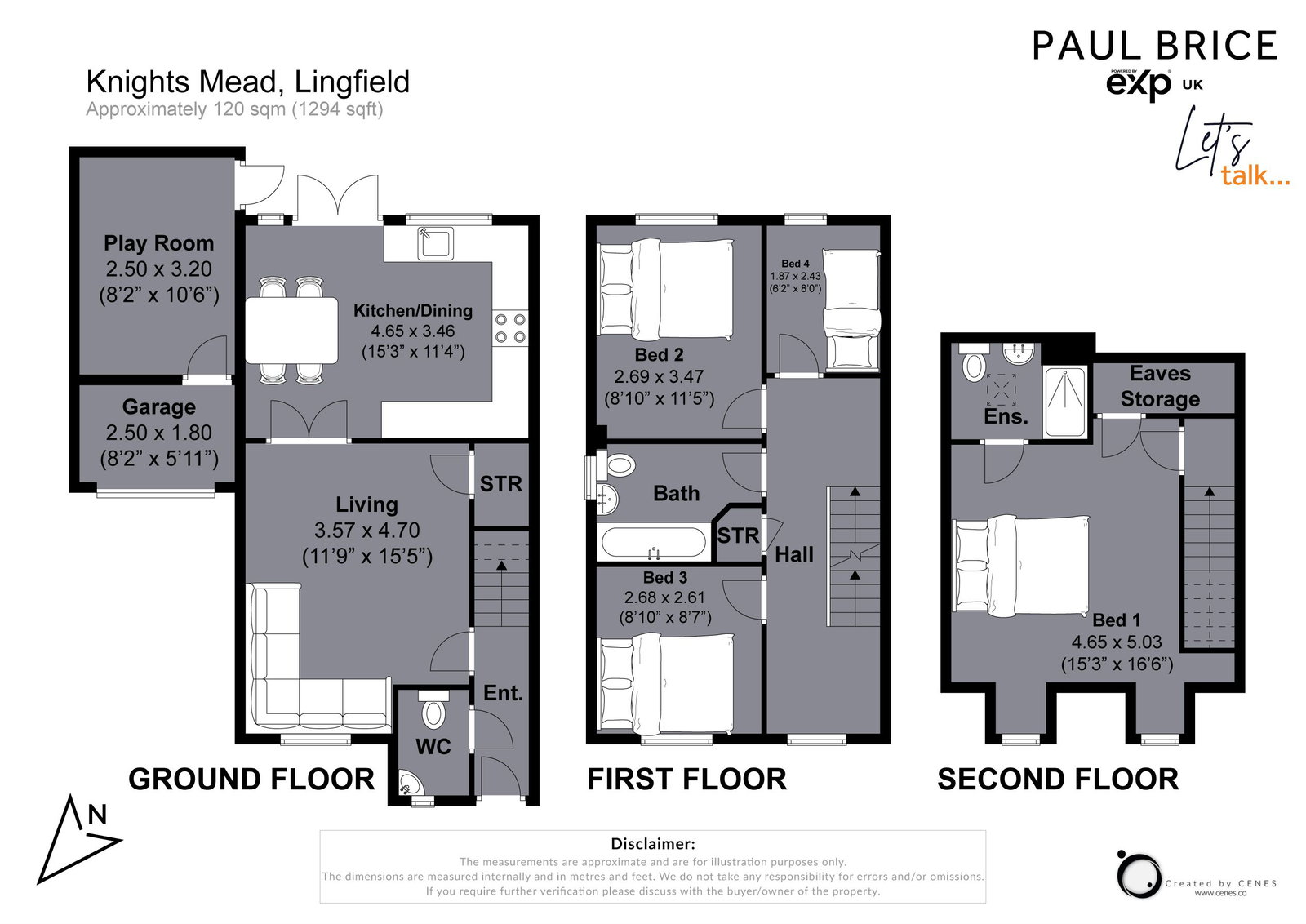 2, Knights Mead, Lingfield floorplan