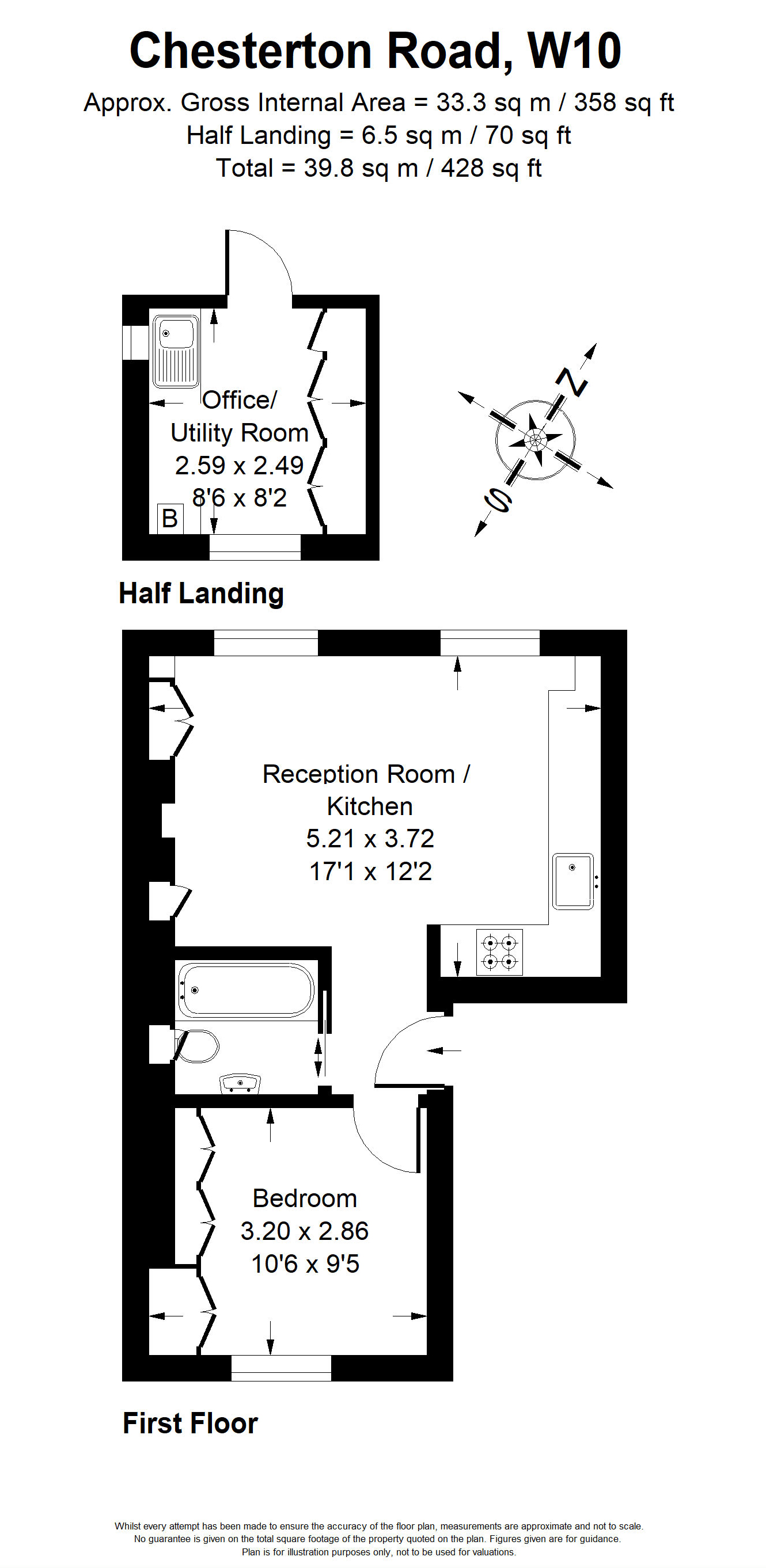 Chesterton Road, London W10, 1 bedroom flat for sale 55222392