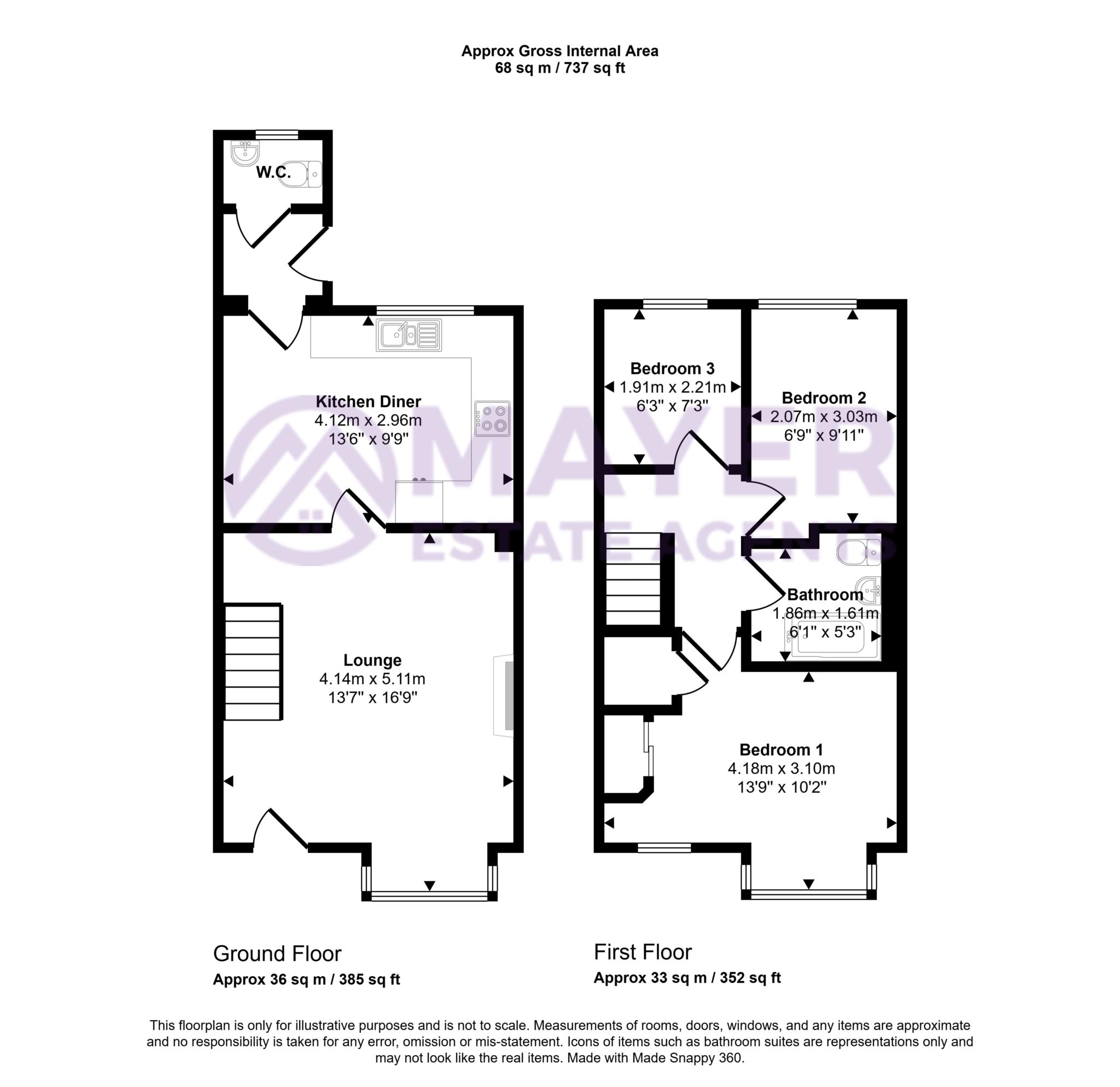 53, Cornwall Street, Plymouth floorplan