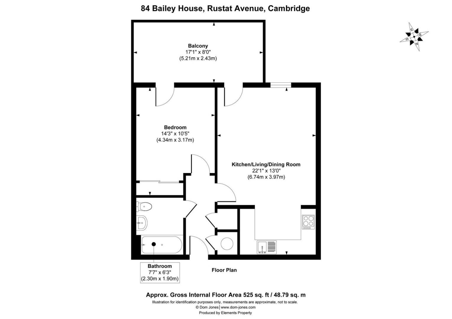 84 Bailey House, Rustat Avenue, Cambridge floorplan