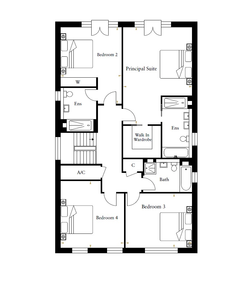 Gablecroft, Outfields, Cuddington floorplan