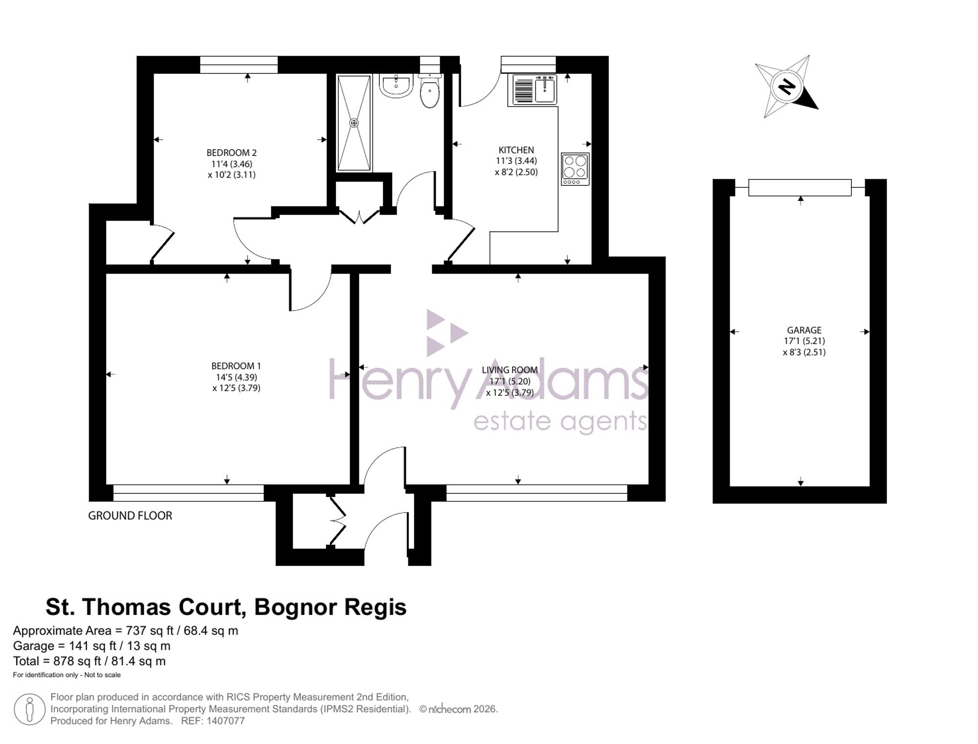 16 St. Thomas Court, Bognor Regis floorplan