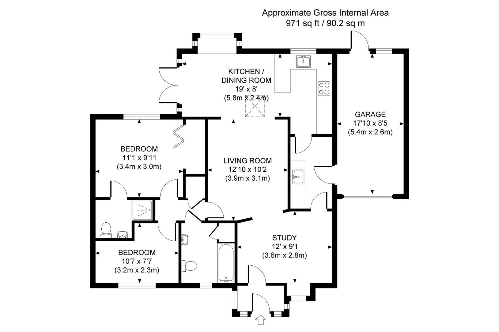 24, Weston Lea, West Horsley floorplan
