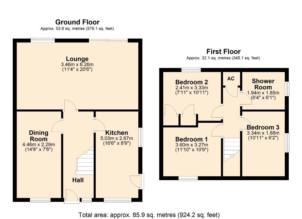 3 Bedrooms  for sale in Bideford Close, Abington Vale, Northampton NN3