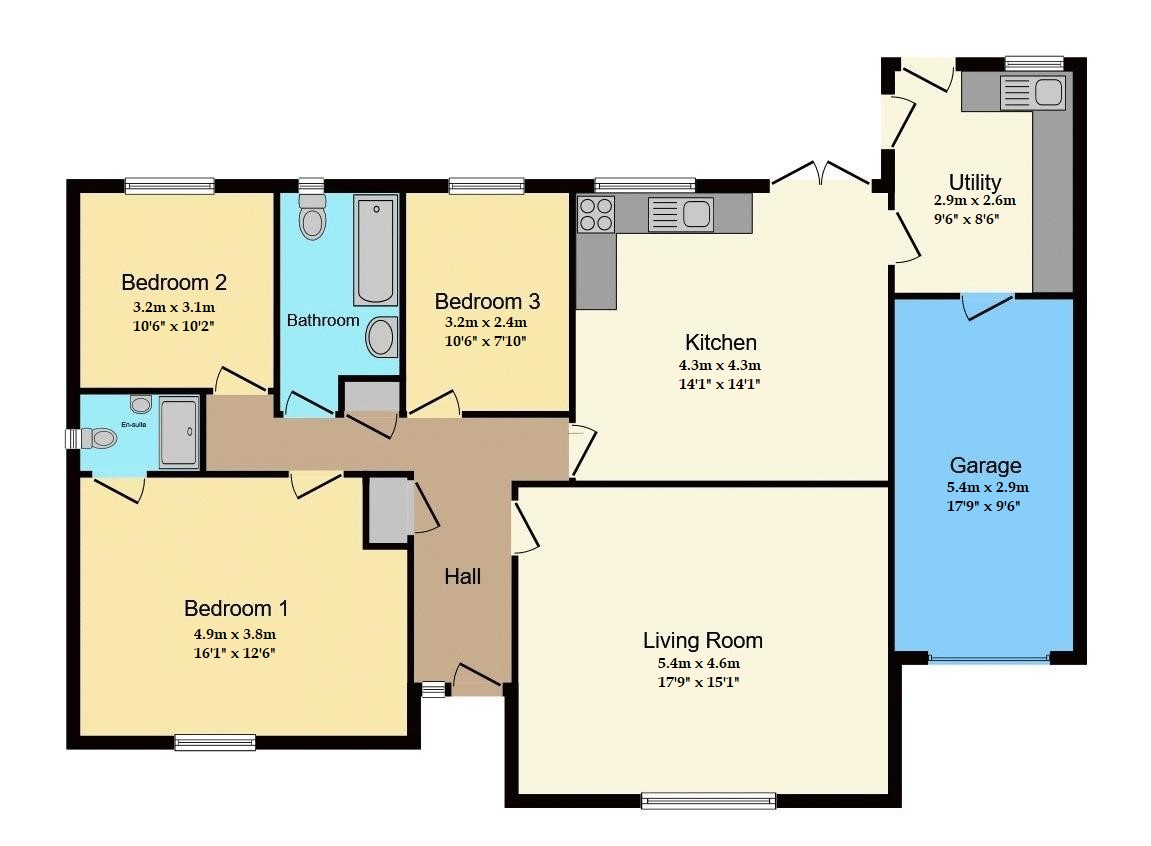 13, East Lane, Bourne floorplan