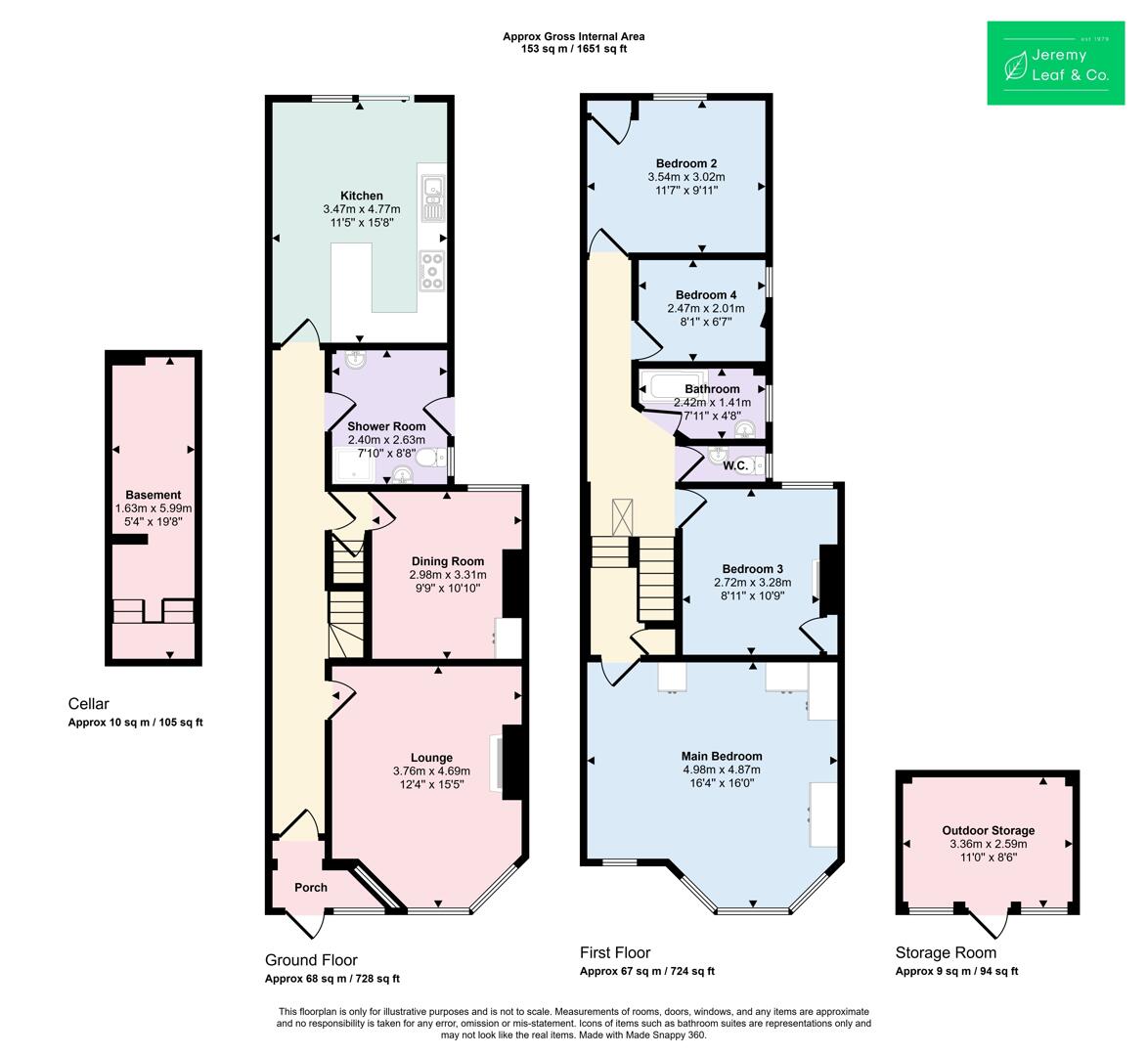 78, Huntingdon Road, London floorplan