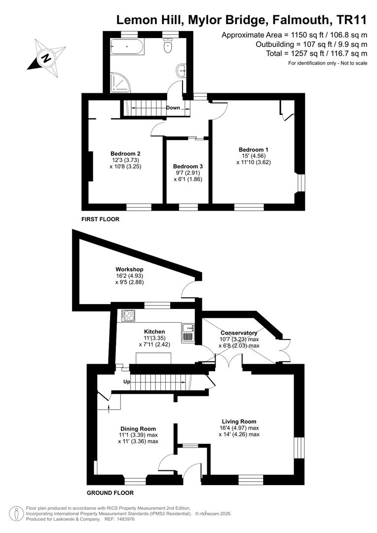 32, Lemon Hill, Falmouth floorplan