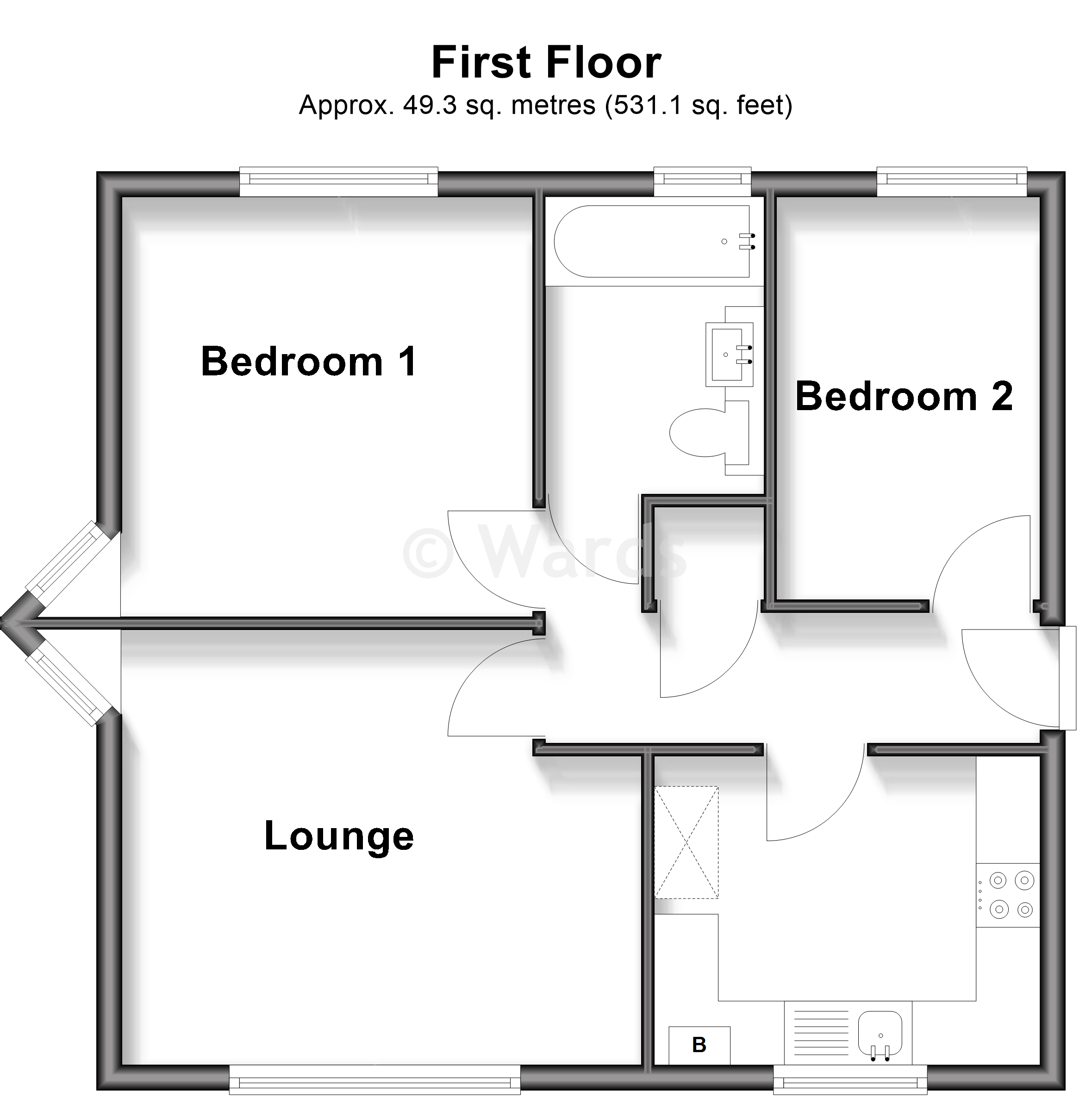 90, Park Lane, Birchington floorplan