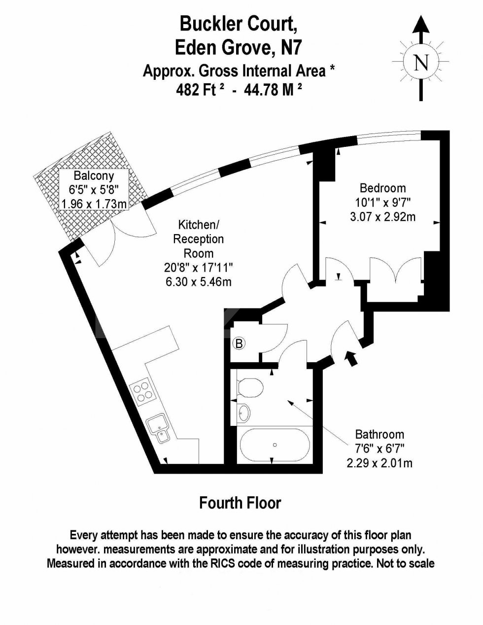 Buckler Court,Eden Grove, London floorplan