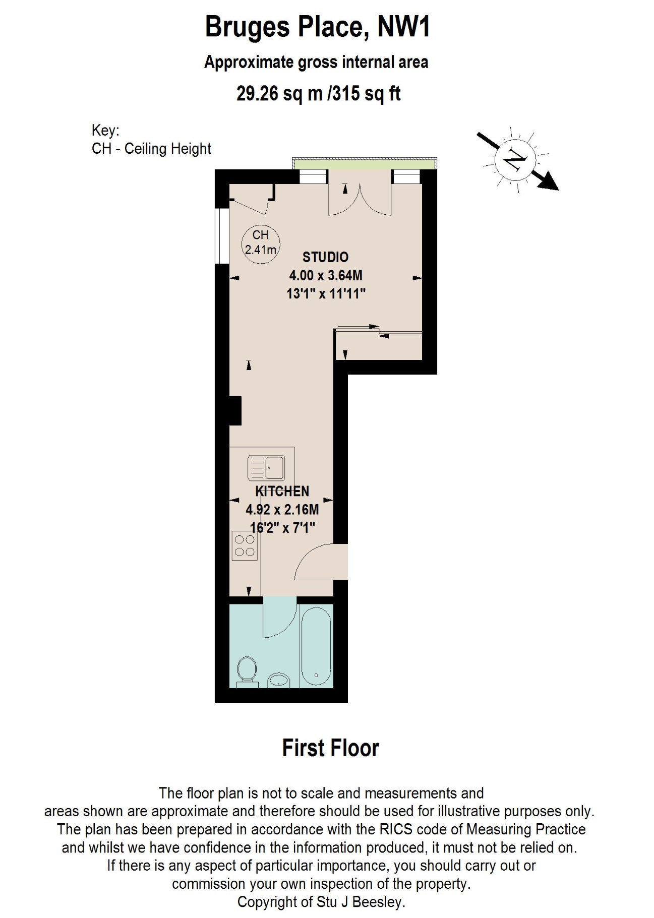 47, Bruges Place, London floorplan