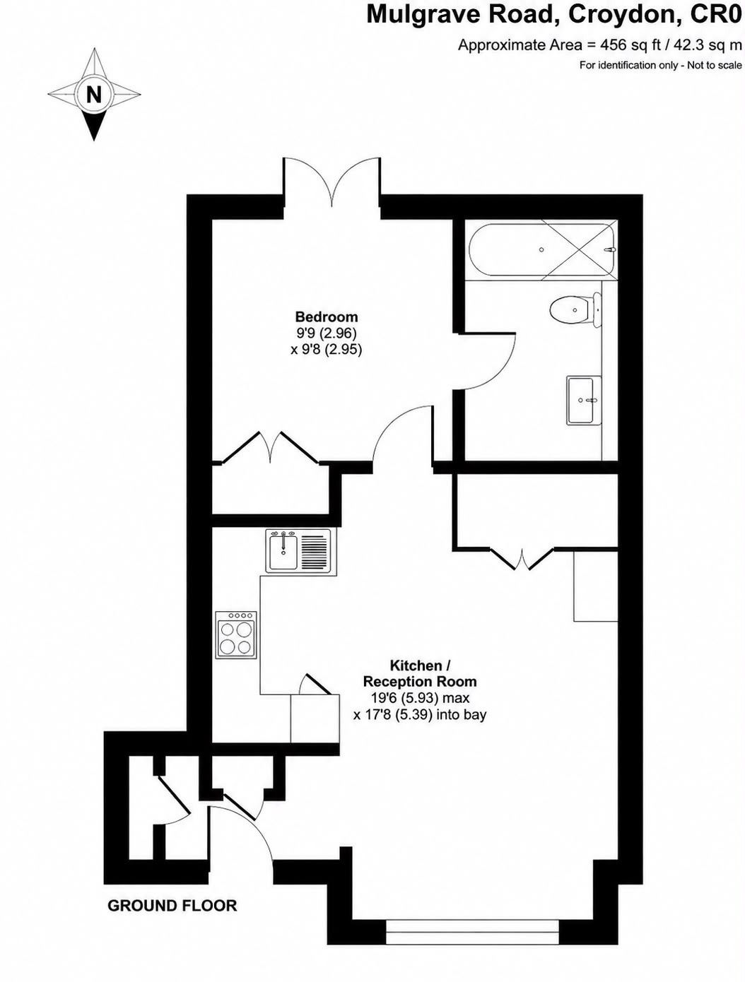 2a,Flat 1, Mulgrave Road, Croydon floorplan
