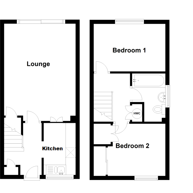 2 Bedrooms Terraced house to rent in Sycamore Drive, East Grinstead RH19