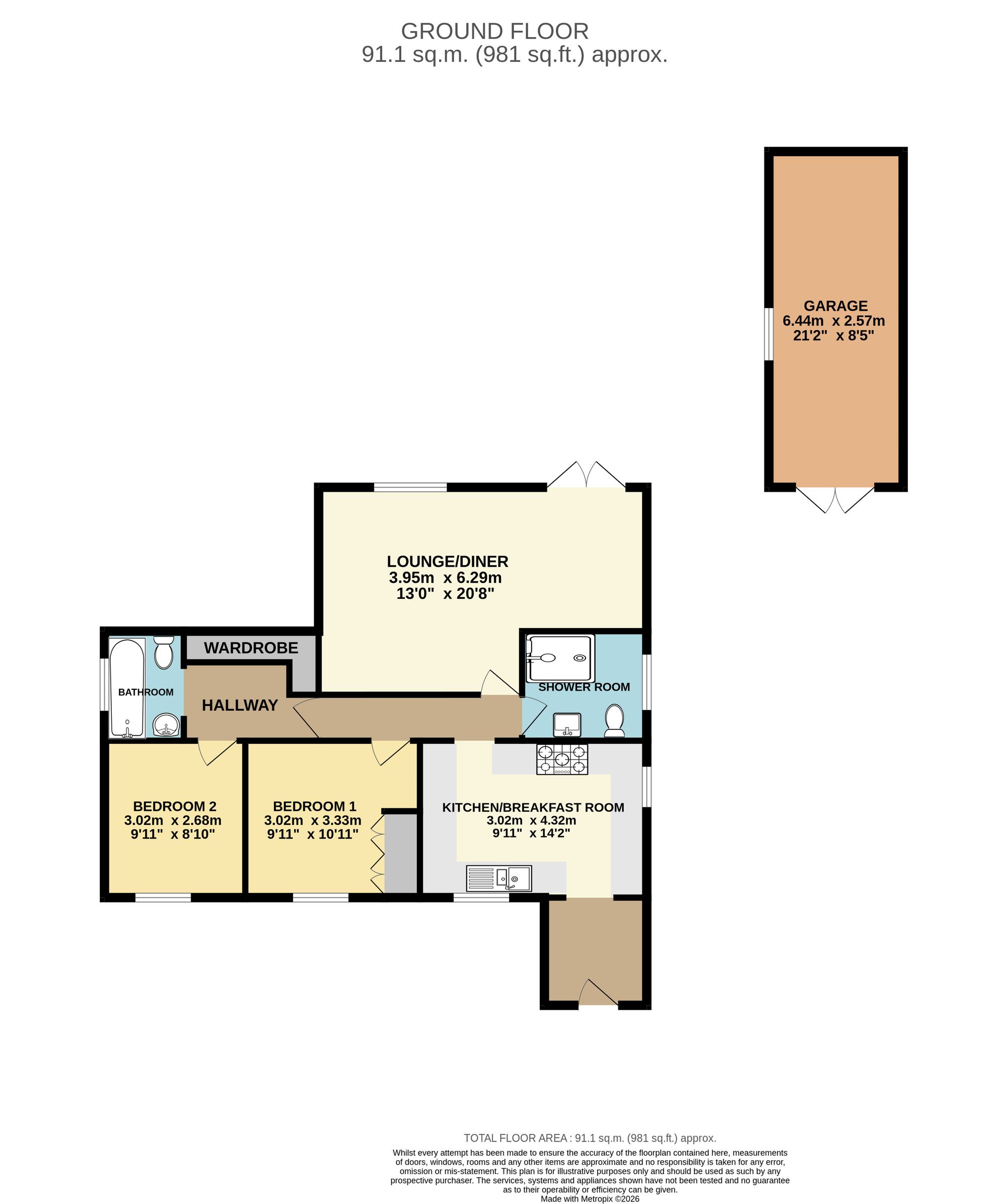26 Acacia Drive, Chesterfield floorplan