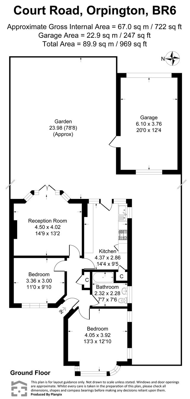 251, Court Road, Kent floorplan