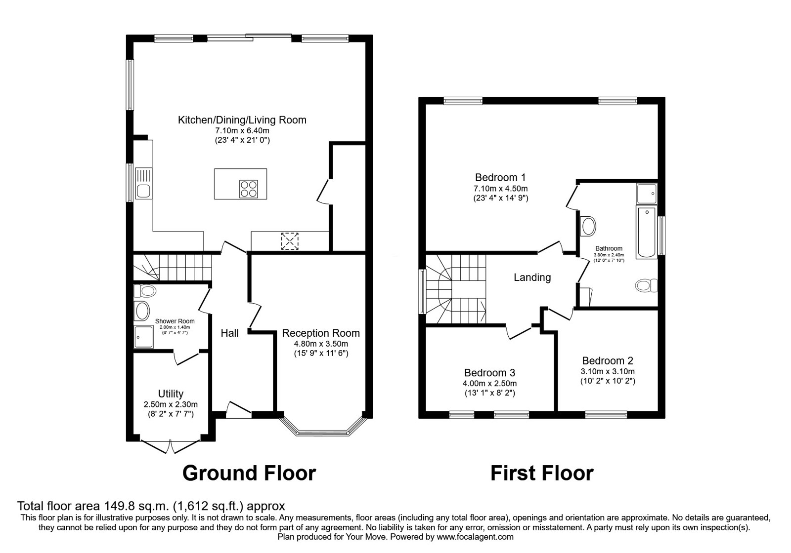 1, Fettler Close, Manchester floorplan