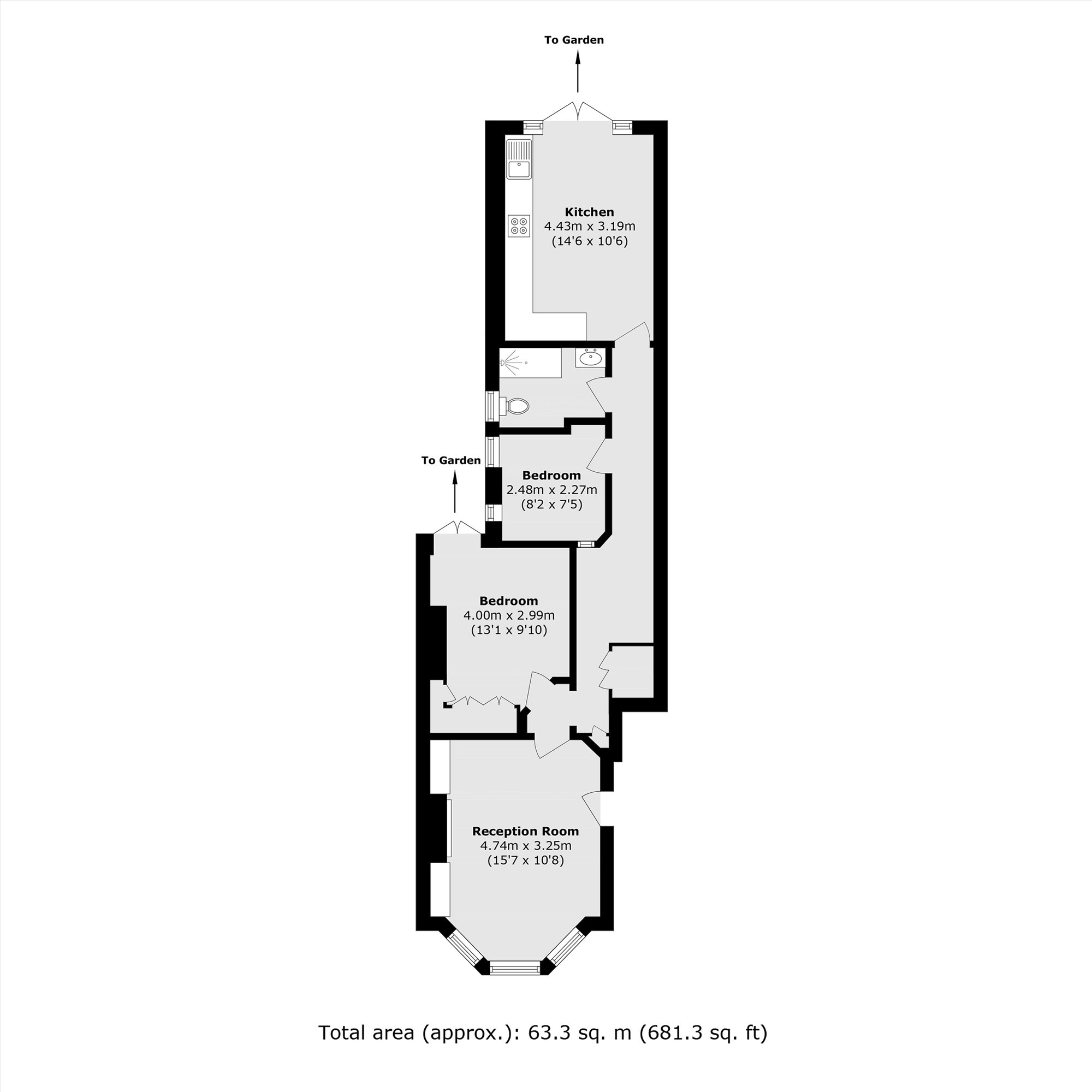 39A, Kings Road, London floorplan