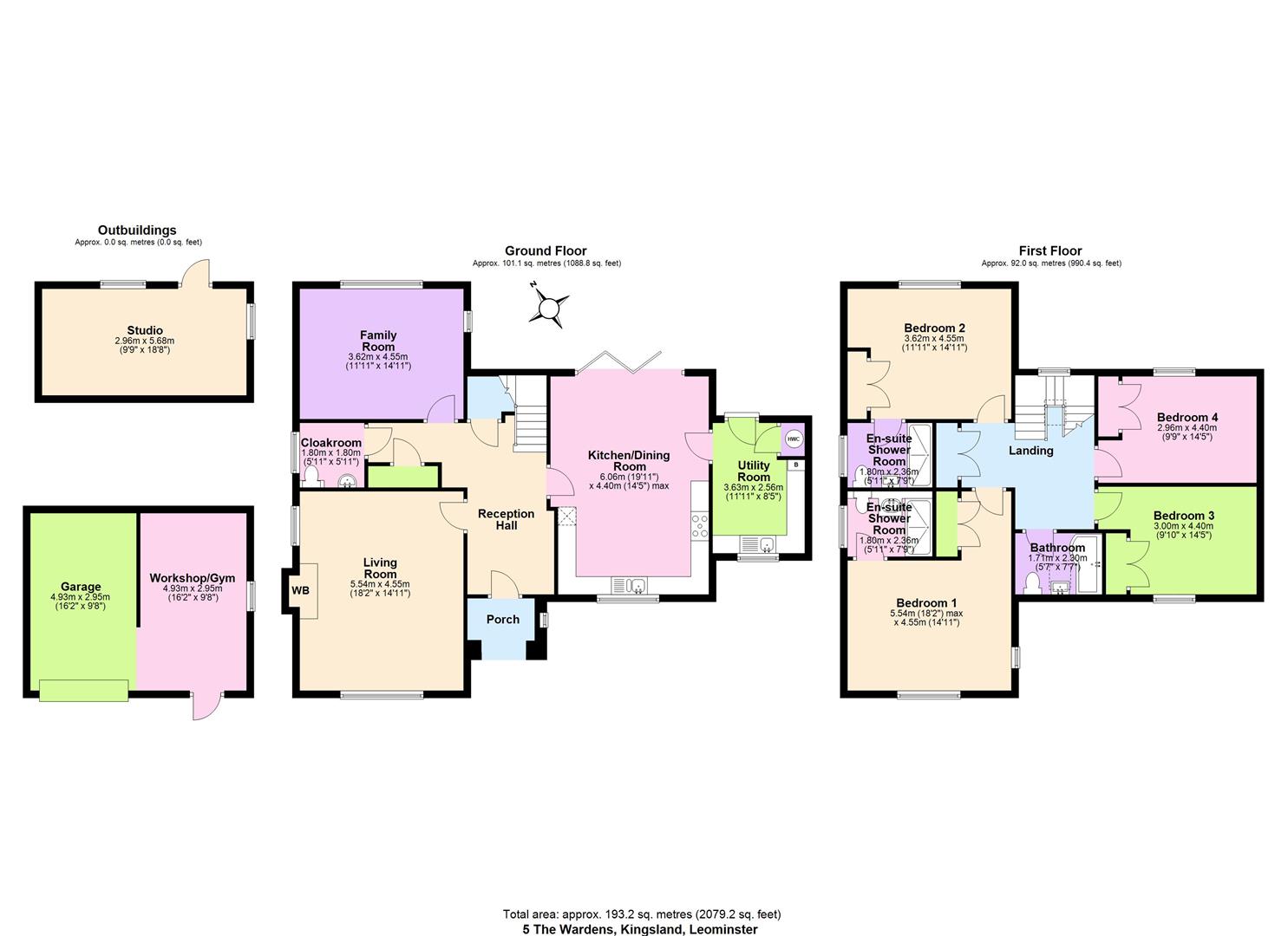 5, The Wardens, Leominster floorplan