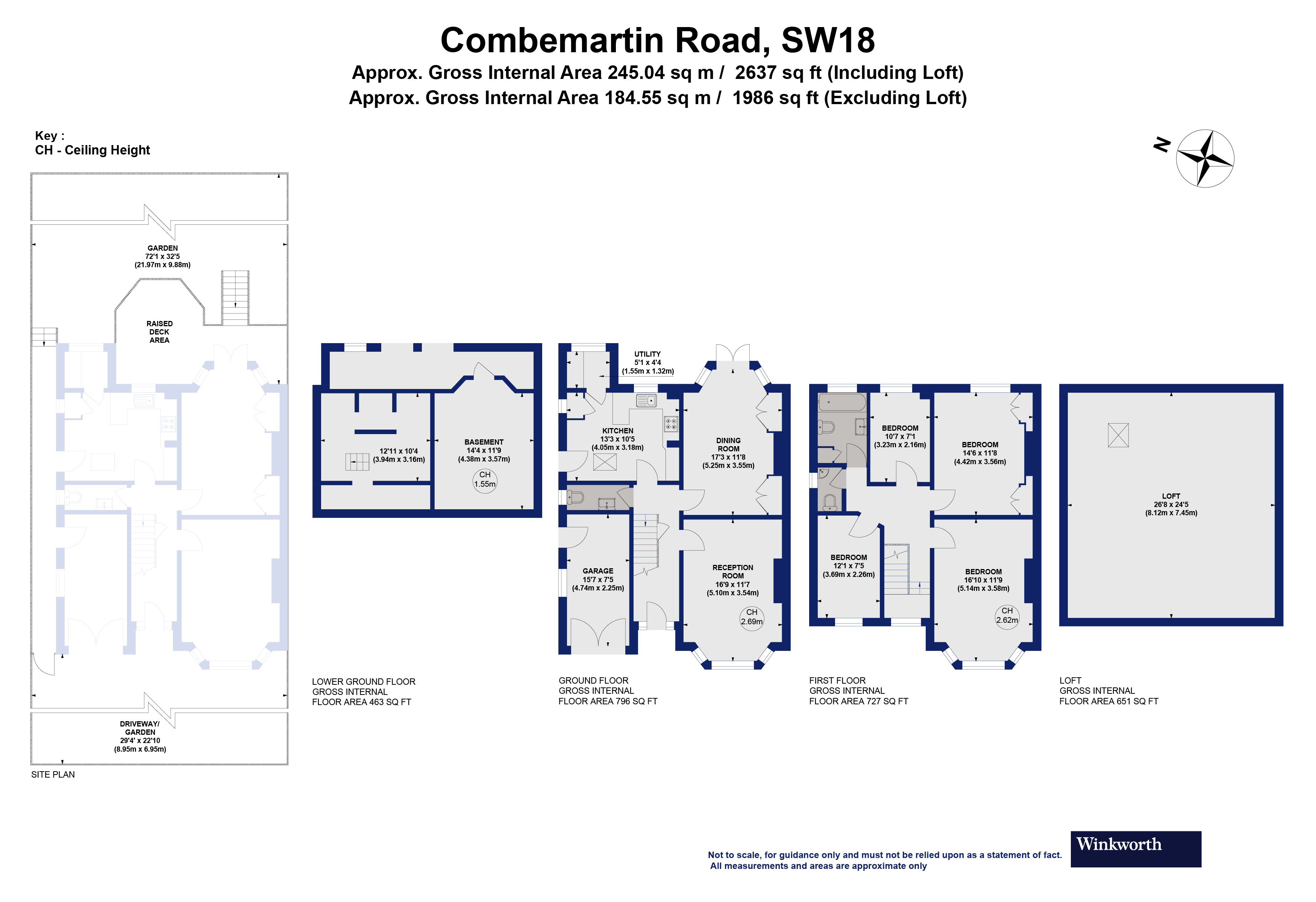 54, Combemartin Road, London floorplan