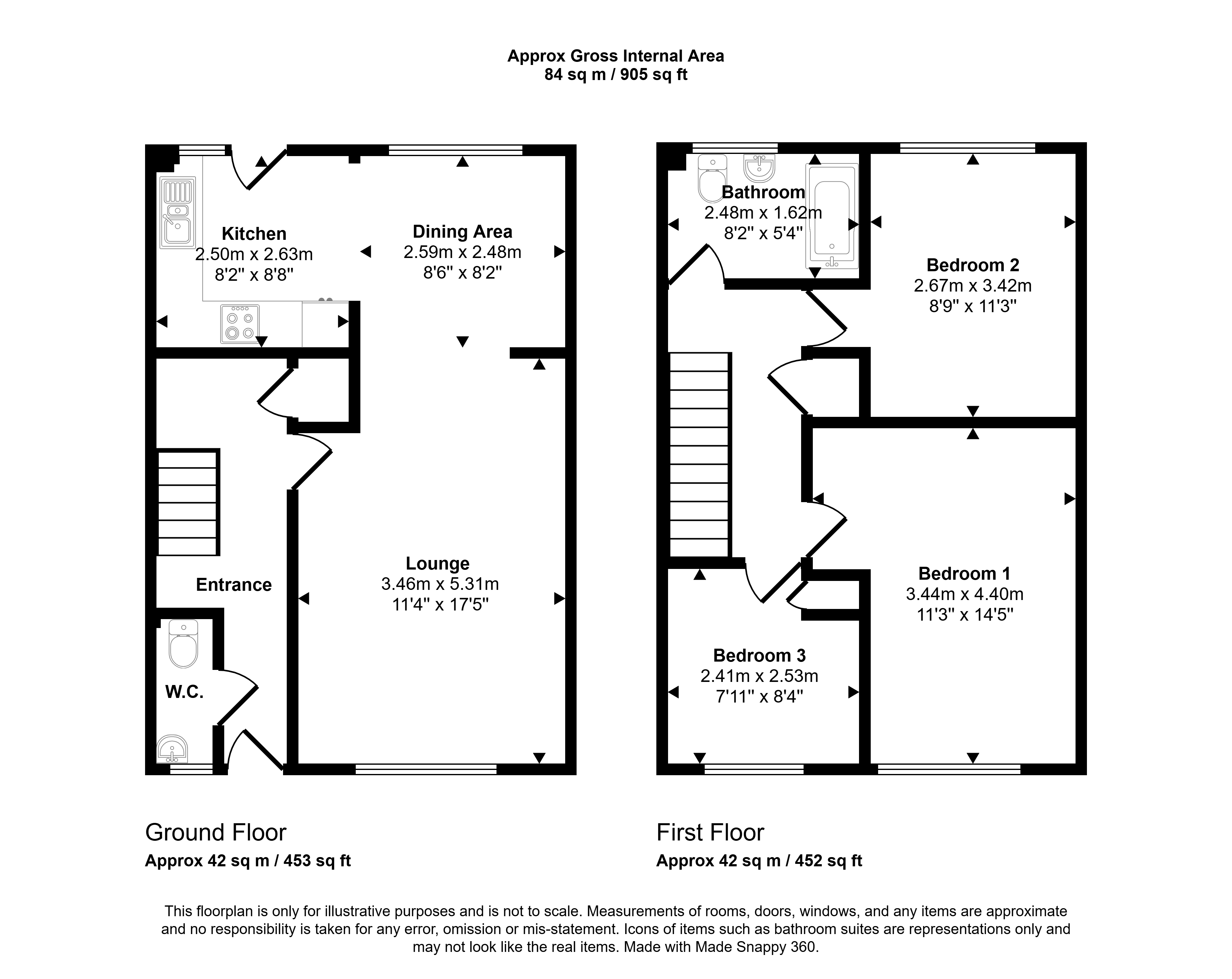 84, Kenton Road, North Shields floorplan