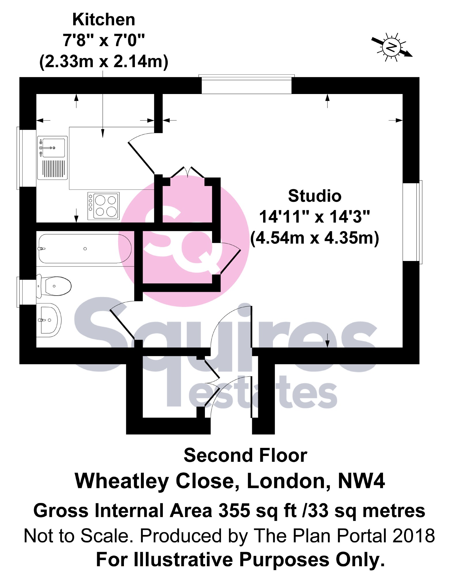 0 Bedrooms Studio to rent in Wheatley Close, Hendon, London NW4