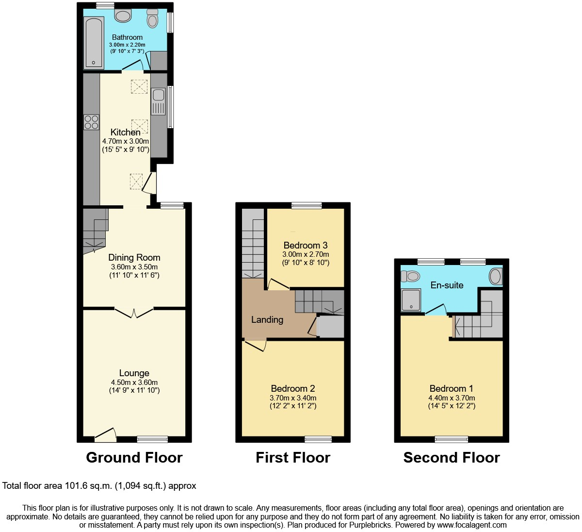3, Lichfield Road, Walsall floorplan